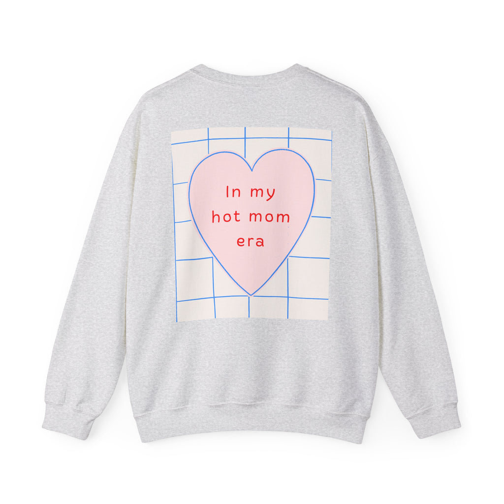 In My Hot Mom Era - Heart Graphic Sweatshirt