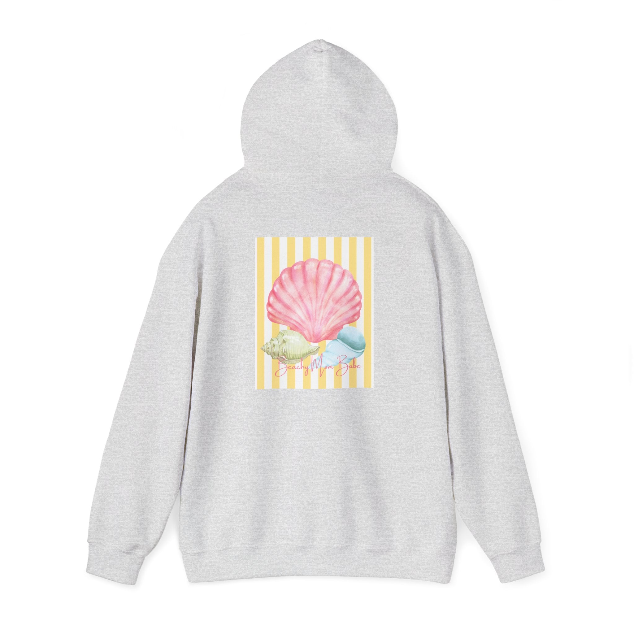 Beach Mom Babe - Pastel Shell Graphic Hoodie