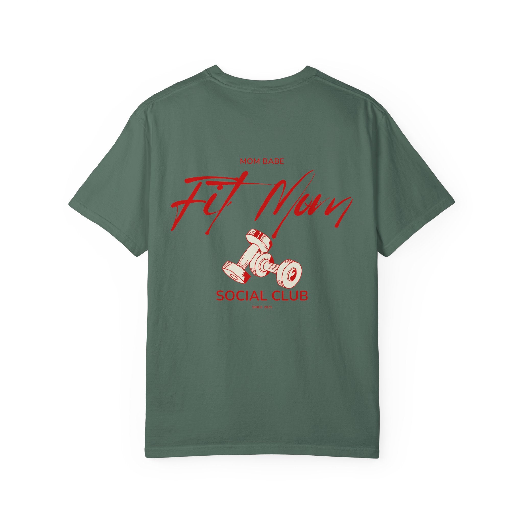 Fit Mom Social Club - Mom Babe Tee Red