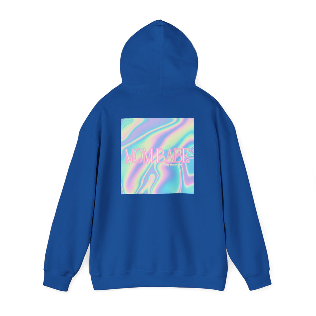 Mom Babe — Holographic Graphic Hoodie