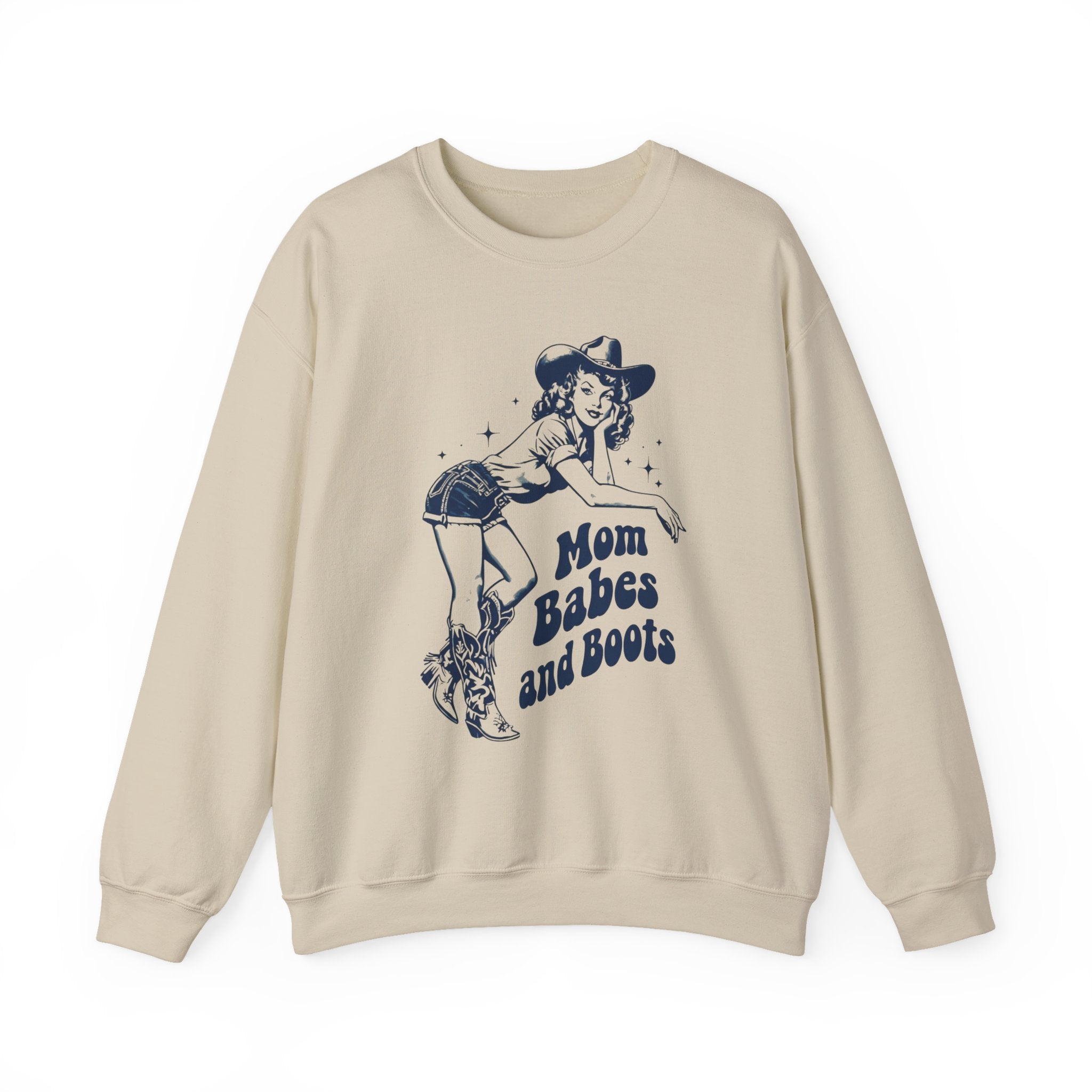 Mom Babes and Boots - Graphic Sweatshirt