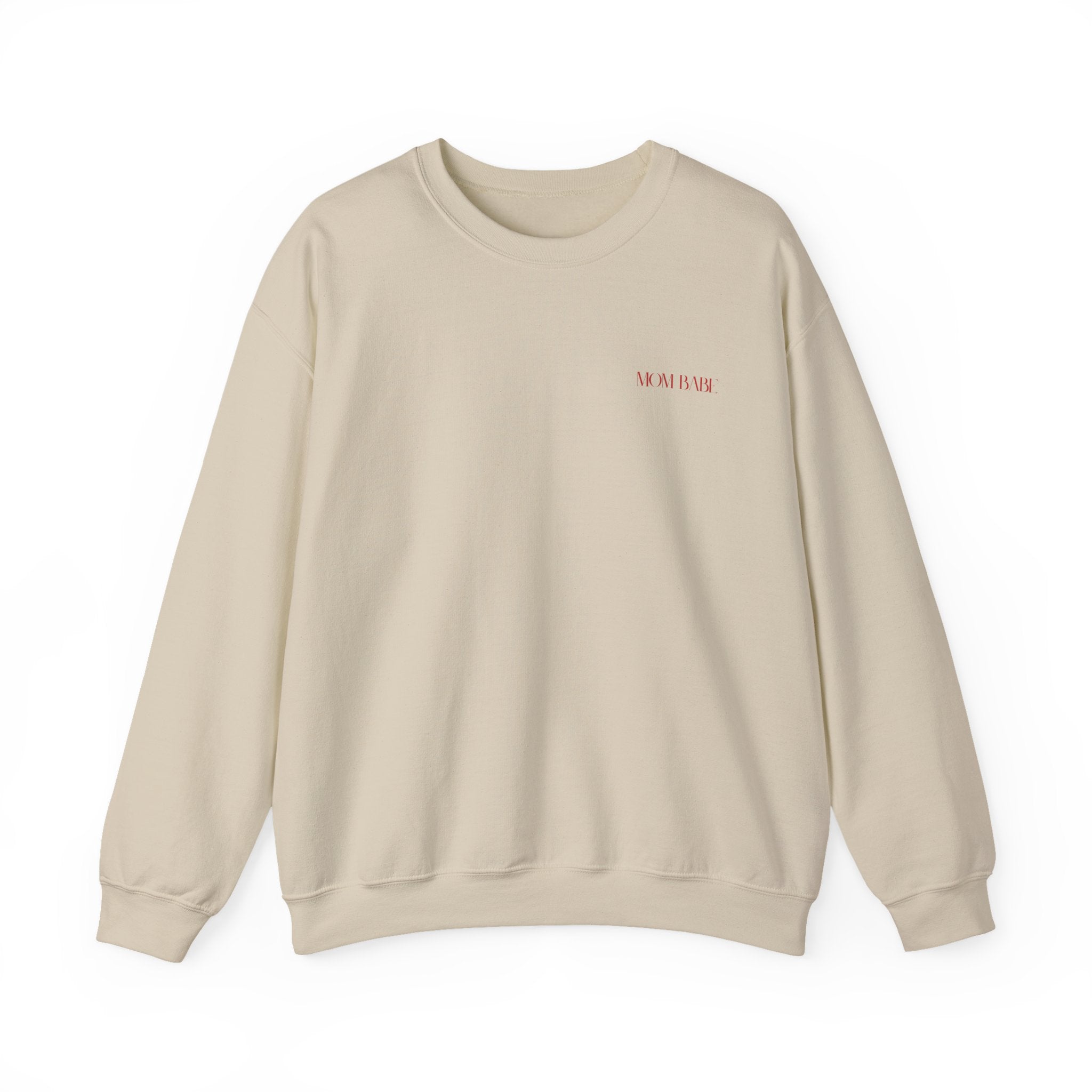 Mom Babe For Hot Moms - Beige Heels Graphic Sweatshirt