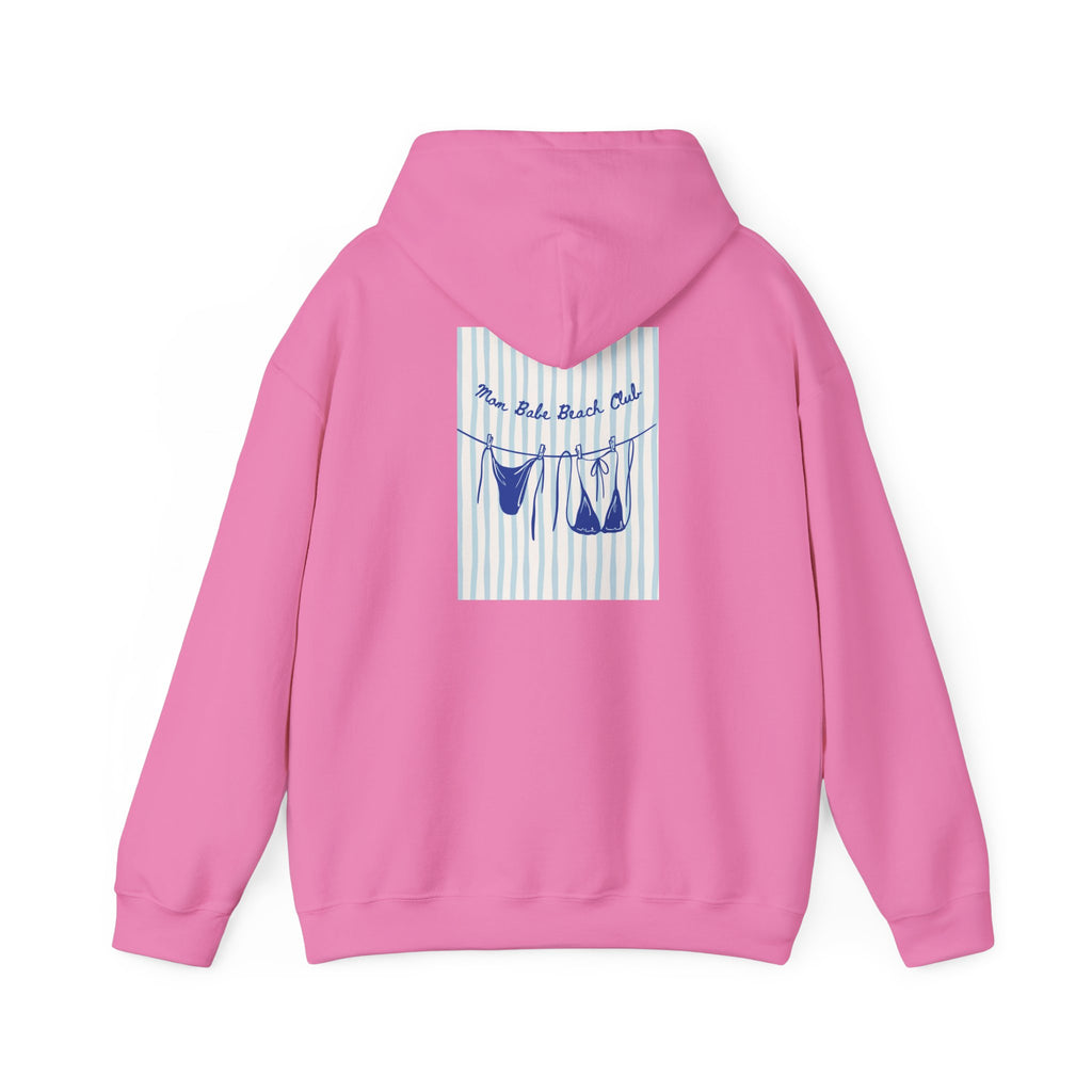 Mom Babe Beach Club - Bikini Graphic Hoodie