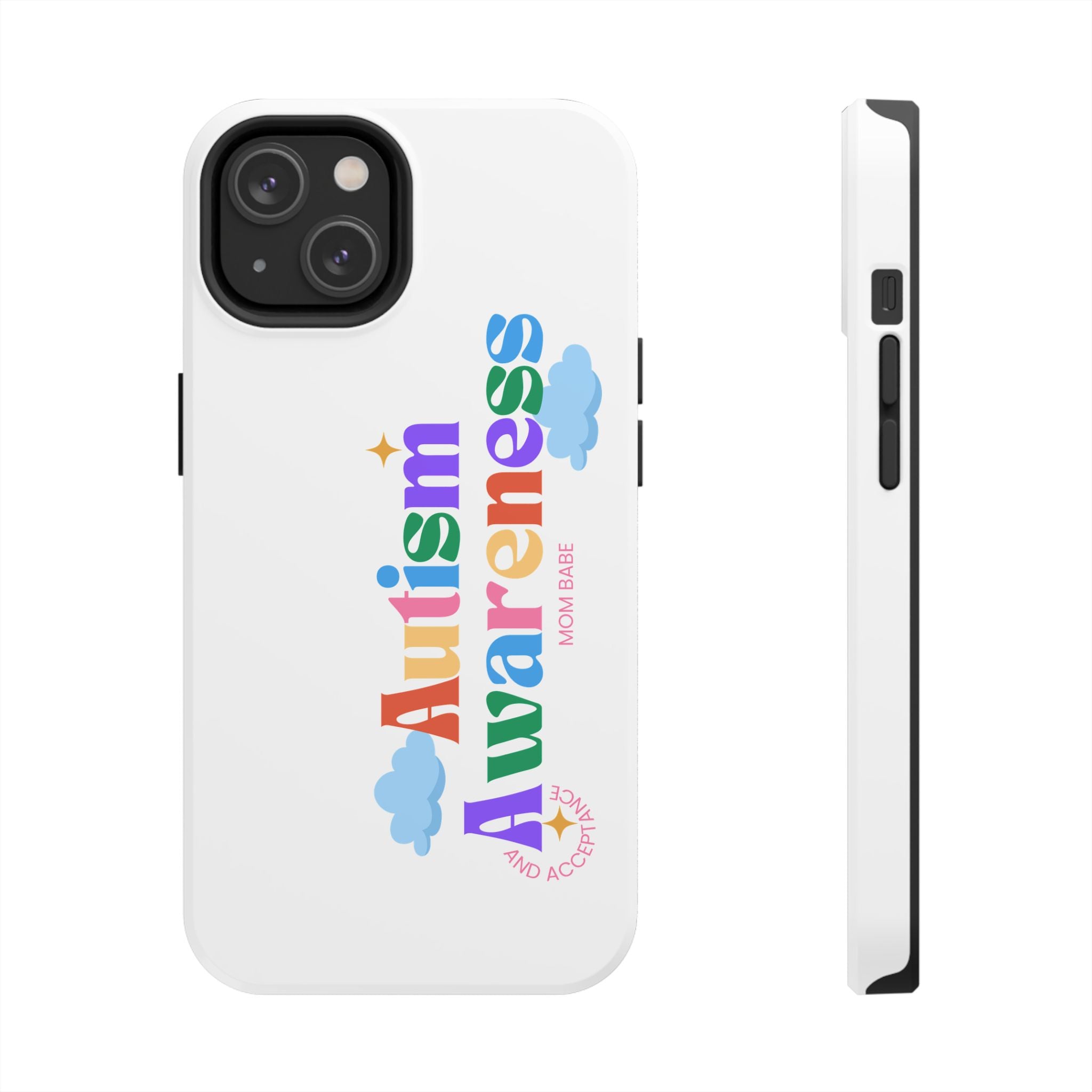 Copy of Autism Awareness and Acceptance — Checkered Heart Phone Case