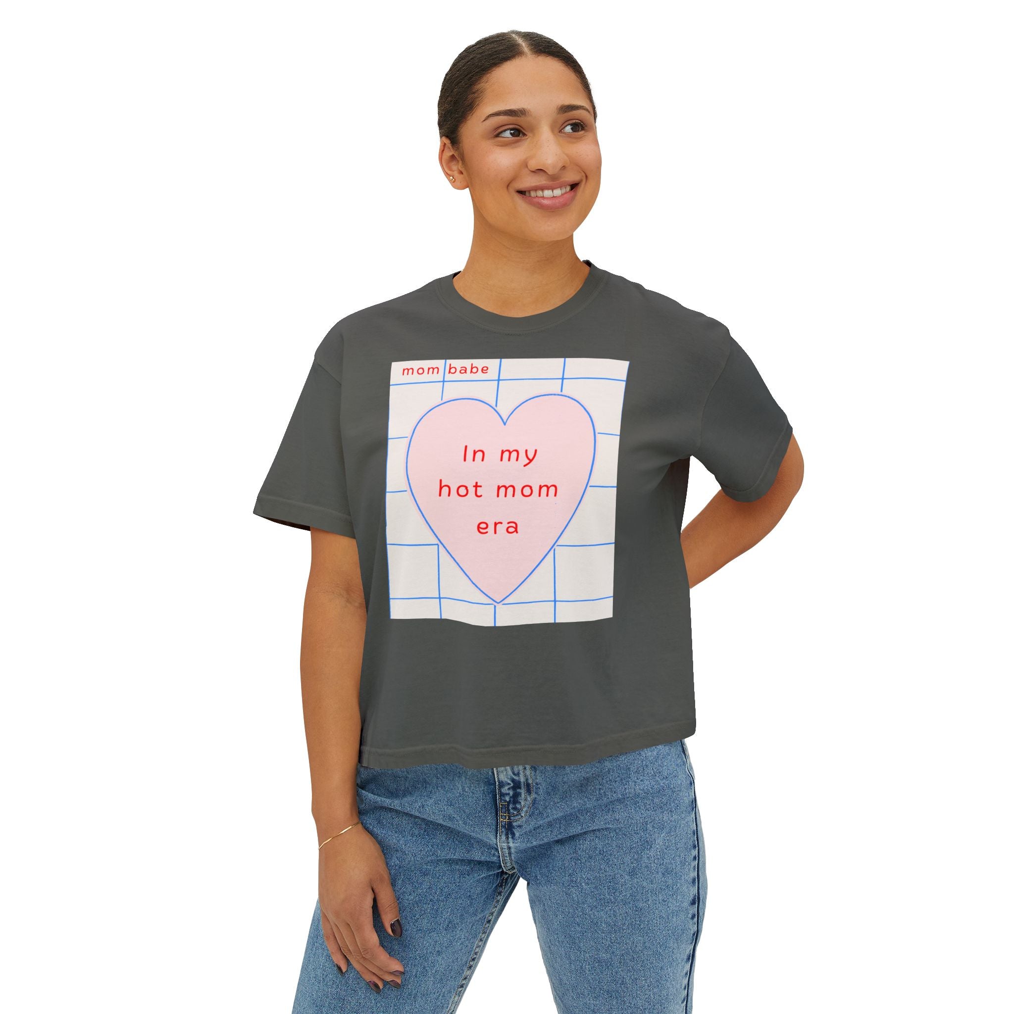 Copy of In My Hot Mom Era Front Print - Heart Graphic Tee