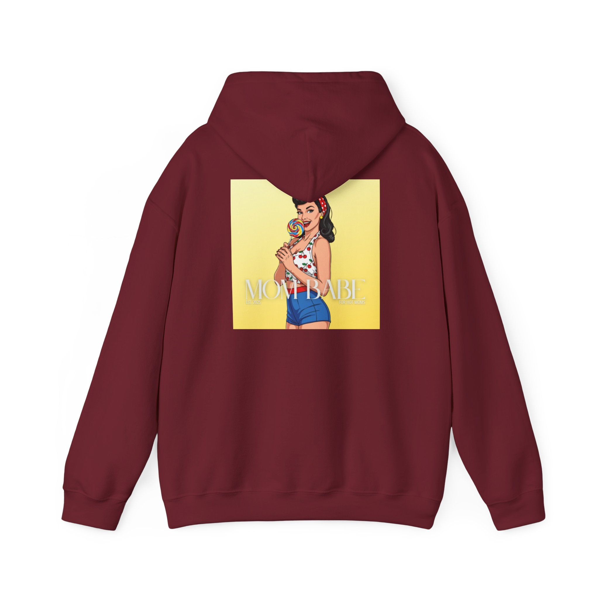 Mom Babe - For Hot Moms Pinup Graphic Hoodie