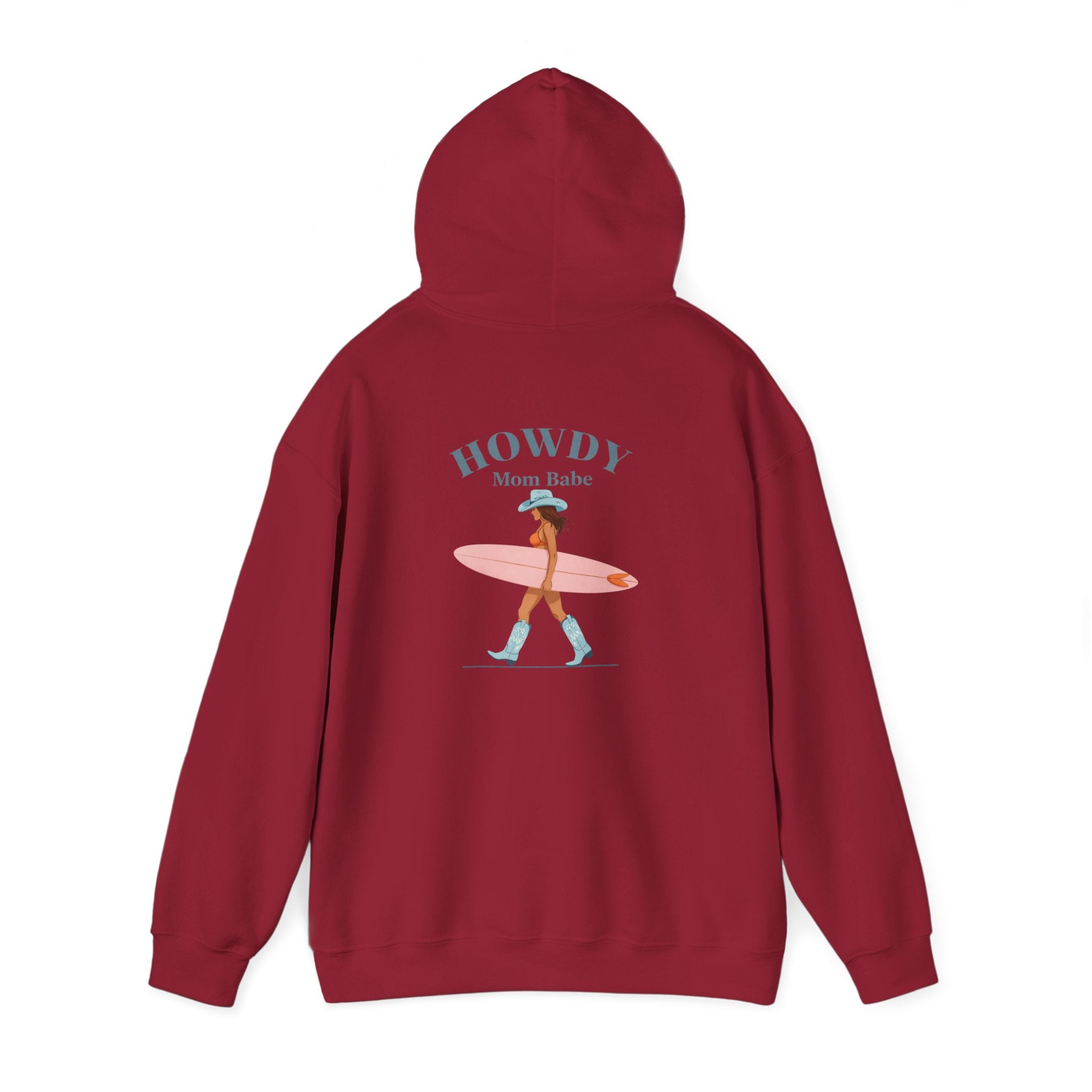 Howdy Mom Babe — Surf Girl Graphic Hoodie