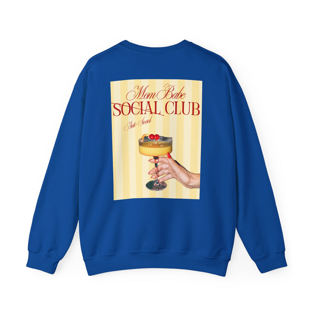 Mom Babe Anti-Social Club - Cocktail Graphic Sweatshirt