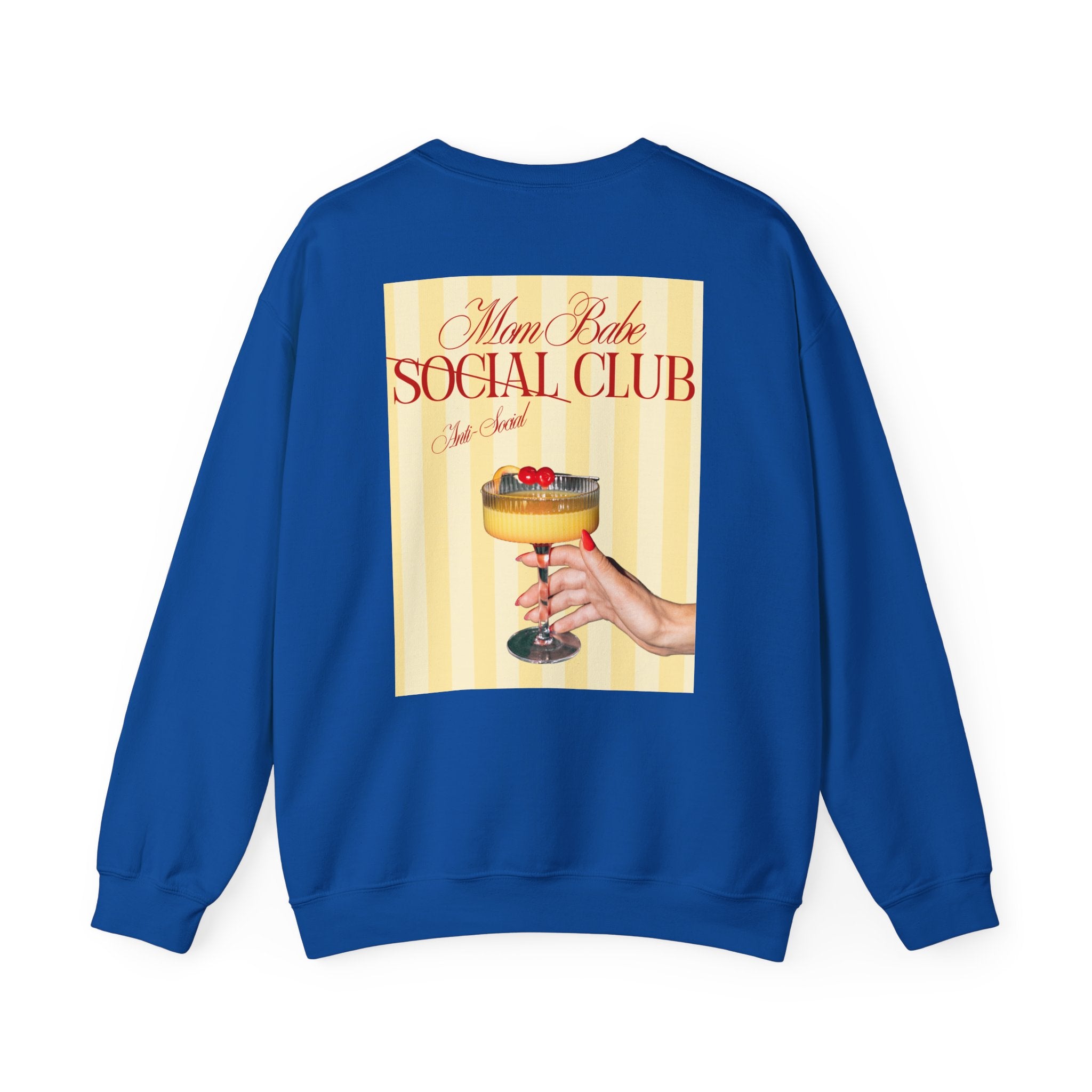 Mom Babe Anti-Social Club - Cocktail Graphic Sweatshirt