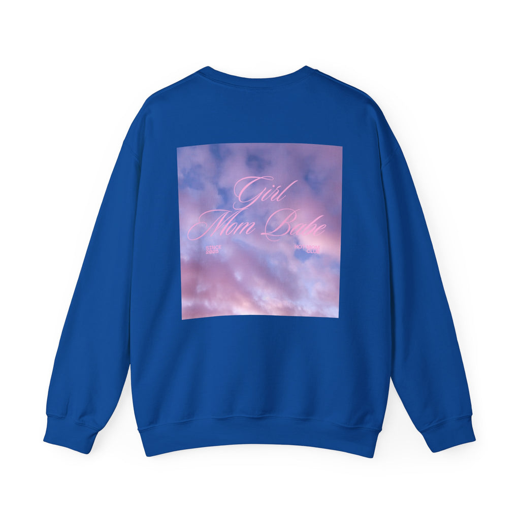 Girl Mom Babe - Cloudy Graphic Sweatshirt