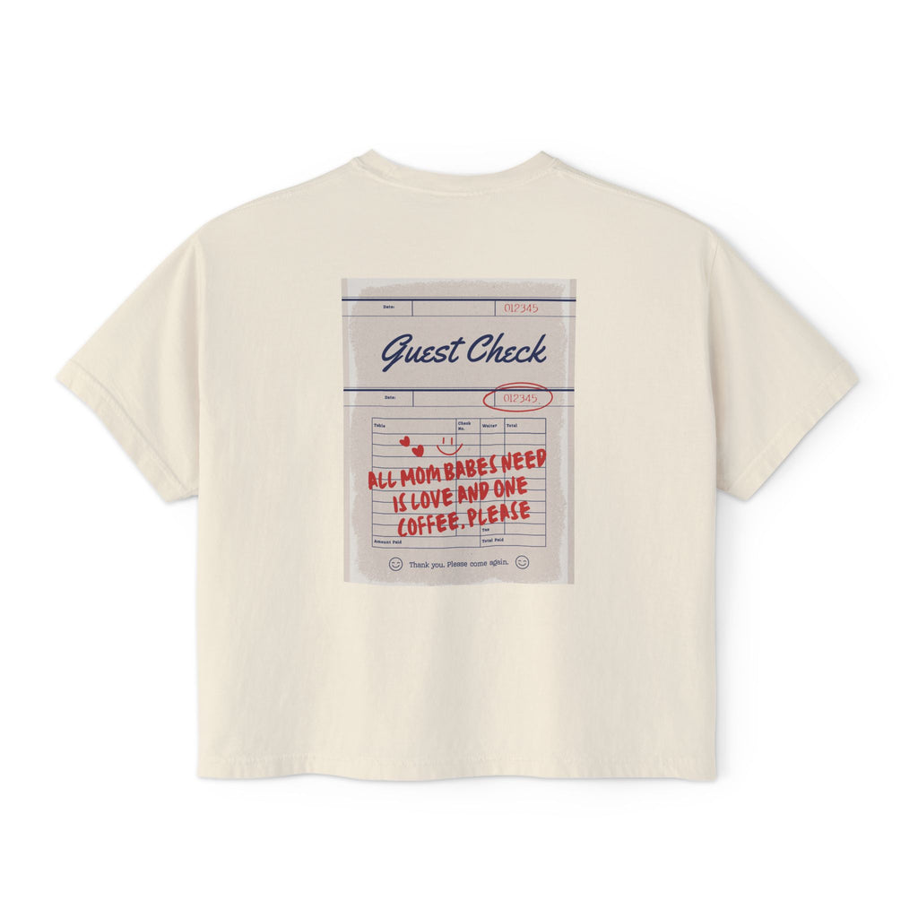 All Mom Babes Need - Graphic Check Tee