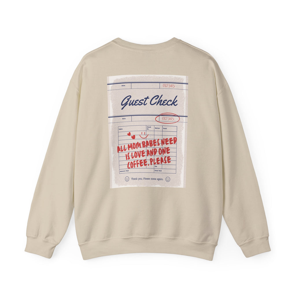 All Mom Babes Need - Graphic Check Sweatshirt