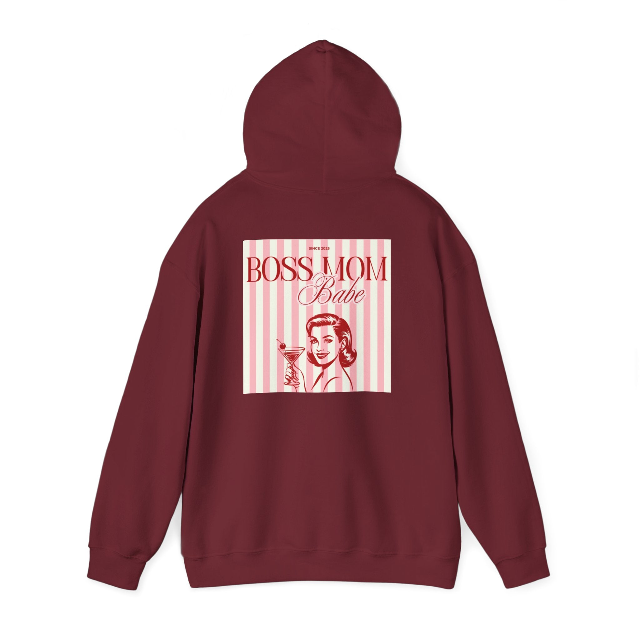 Boss Mom Babe — Vintage Retro Graphic Hoodie