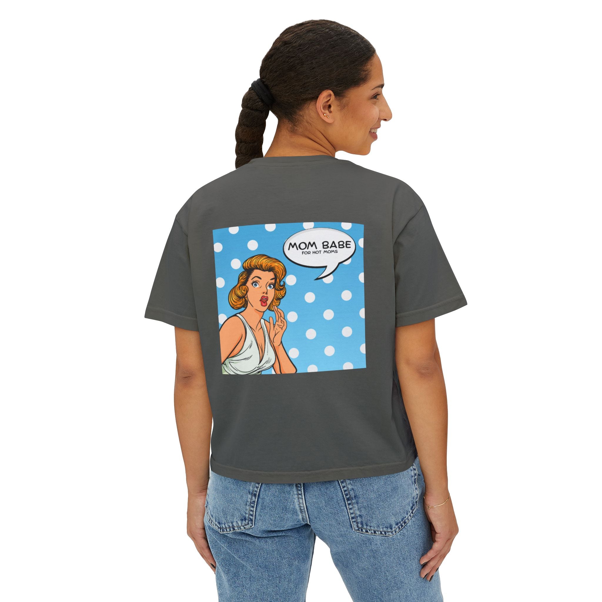 Mom Babe For Hot Moms - Retro Pop Art Graphic Tee