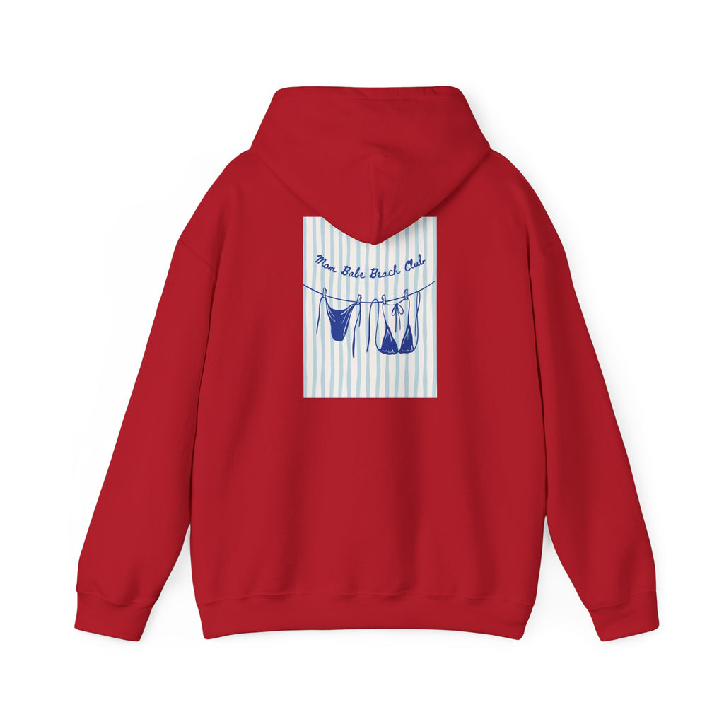 Mom Babe Beach Club - Bikini Graphic Hoodie