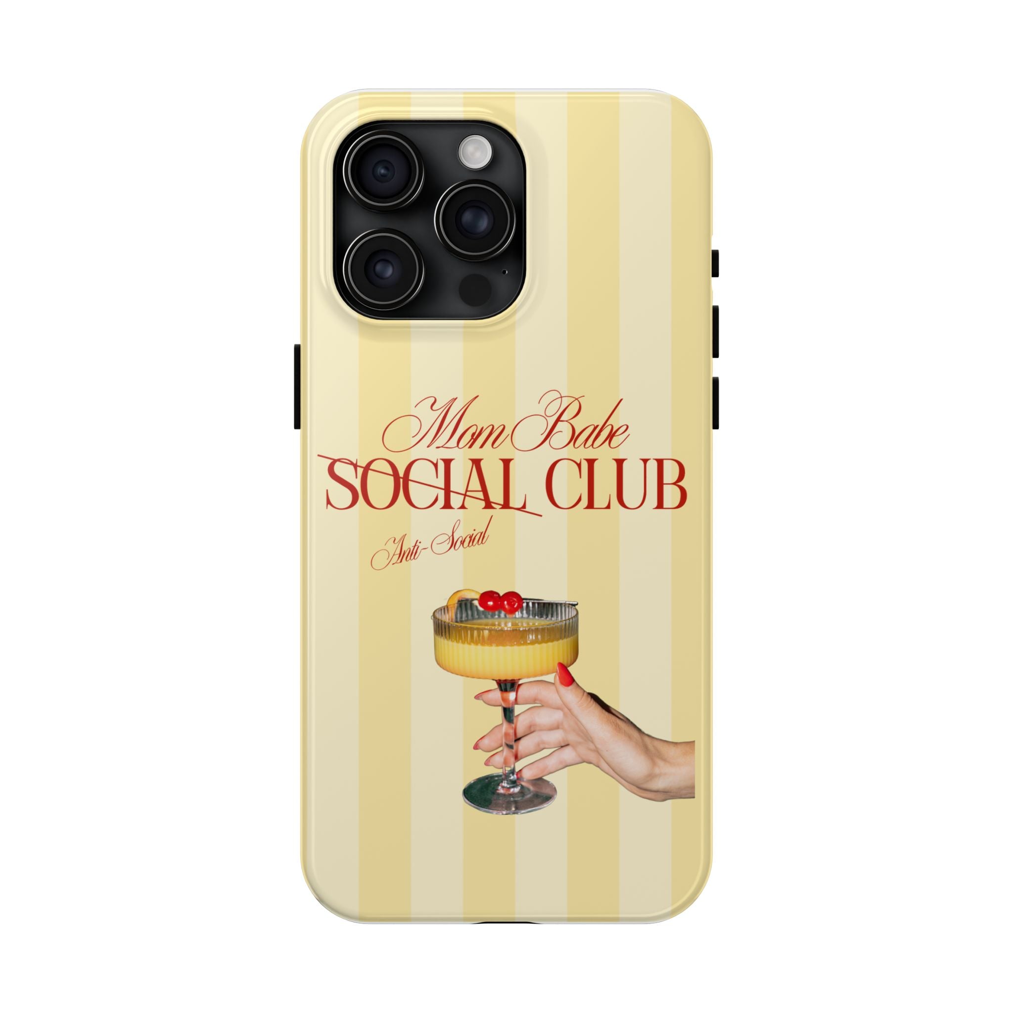 Mom Babe Anti-Social Club Tough Phone Case
