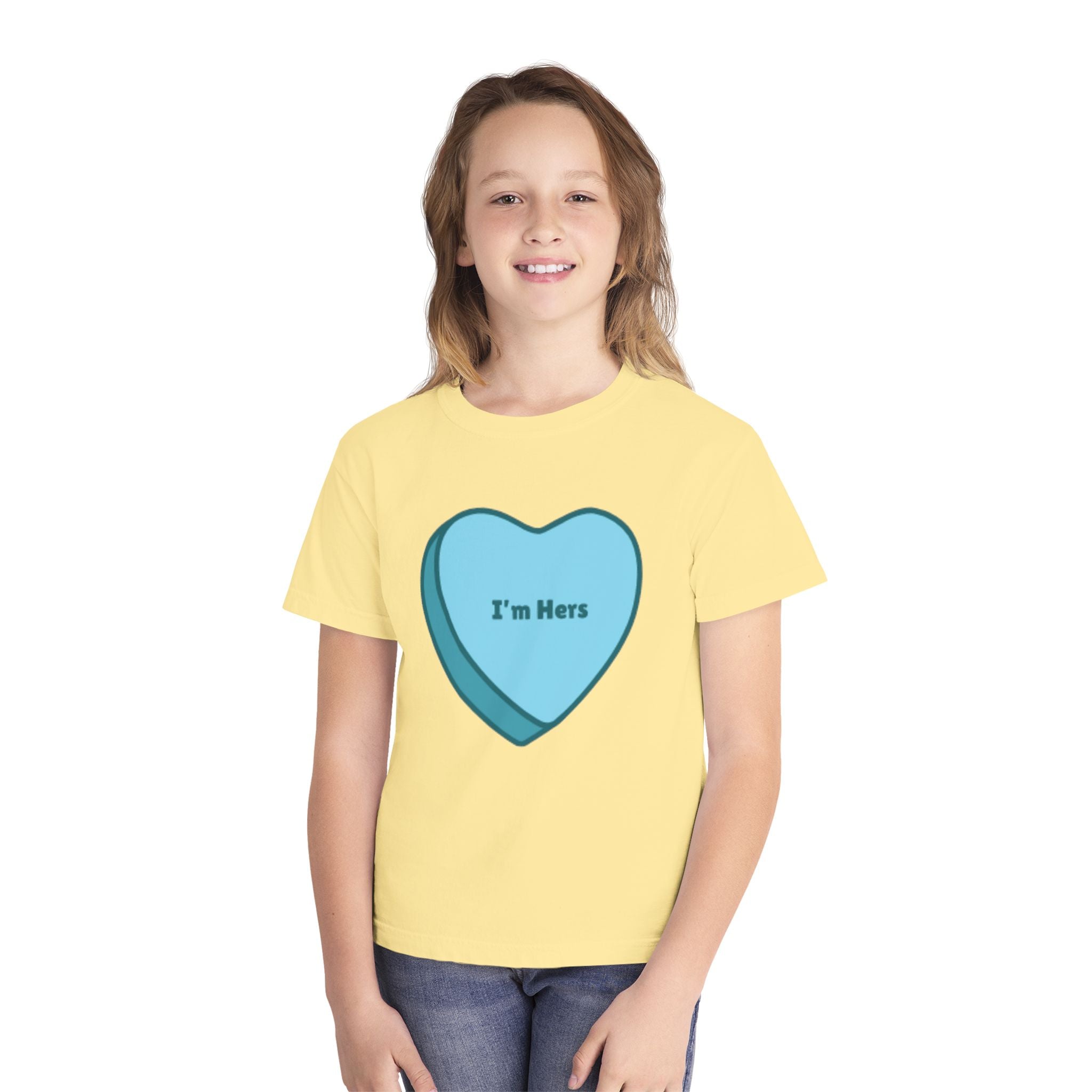 Children's - I'm Hers - Conversation Heart Graphic Tee