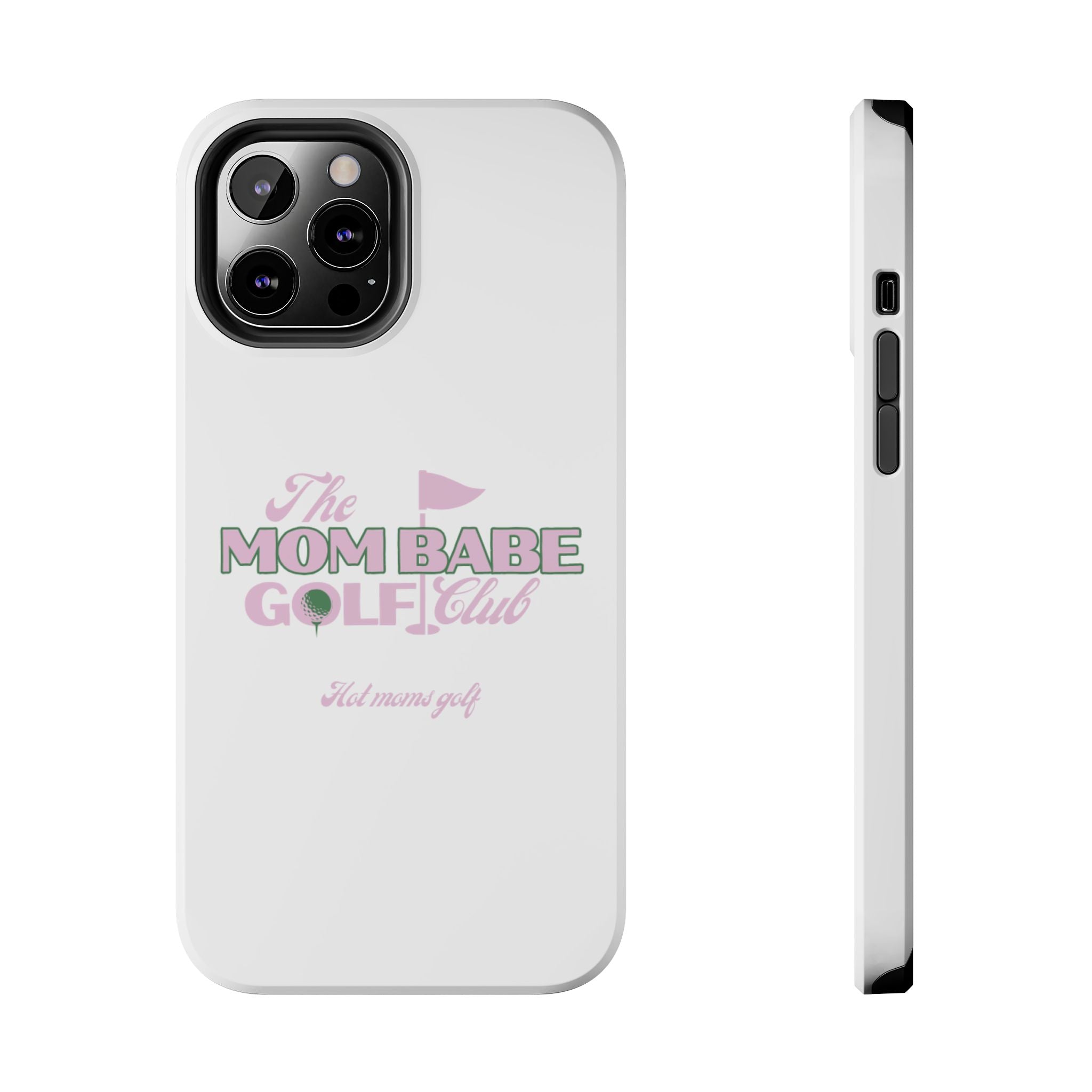 The Mom Babe Golf Club - Pink Vintage Golf Tough Phone Case