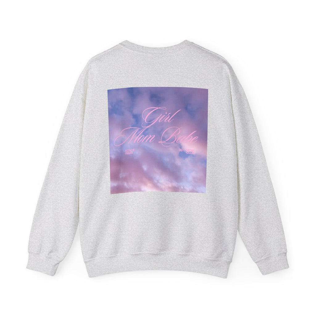 Girl Mom Babe - Cloudy Graphic Sweatshirt