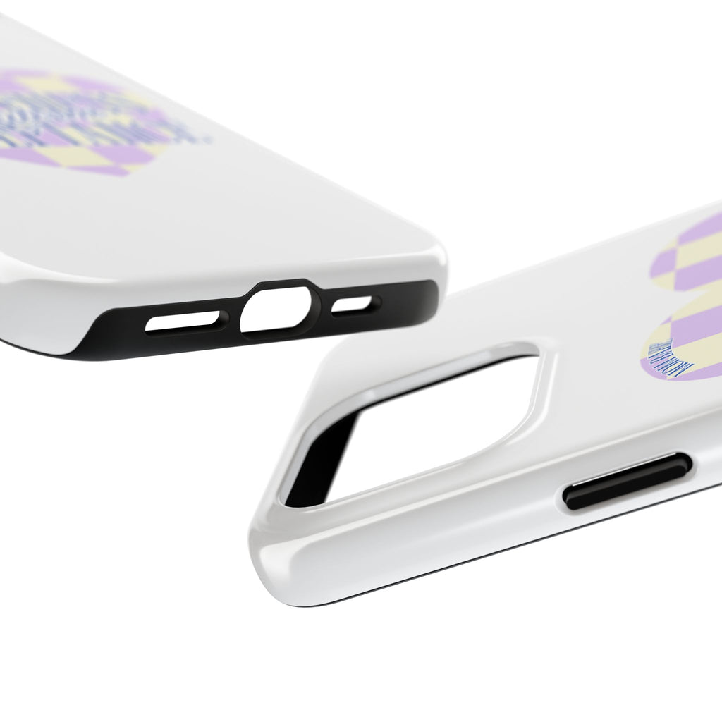 Autism Awareness and Acceptance — Checkered Heart Phone Case
