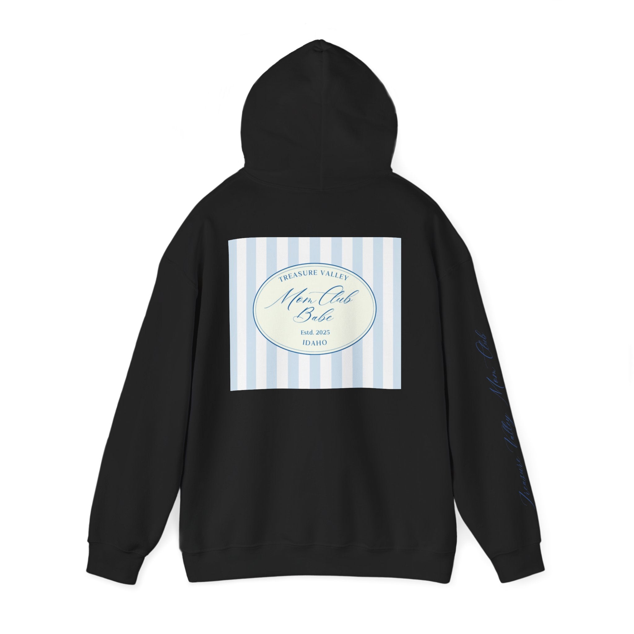 Treasure Valley Mom Club - Striped Graphic Hoodie