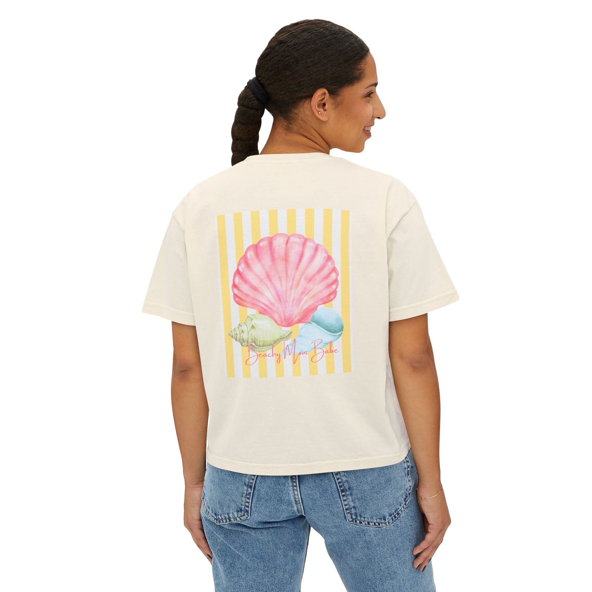 Beach Mom Babe - Pastel Shell Graphic Tee