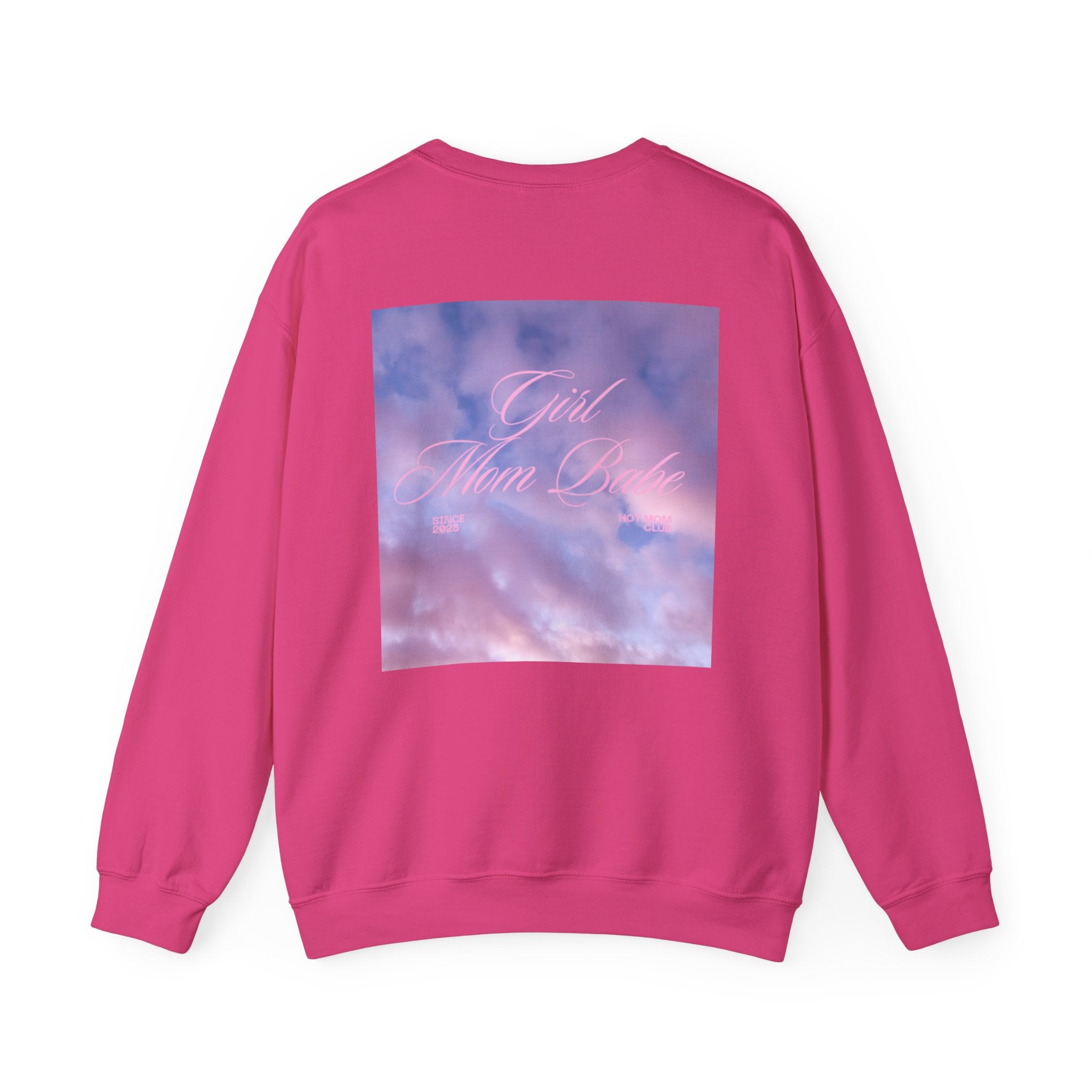 Girl Mom Babe - Cloudy Graphic Sweatshirt