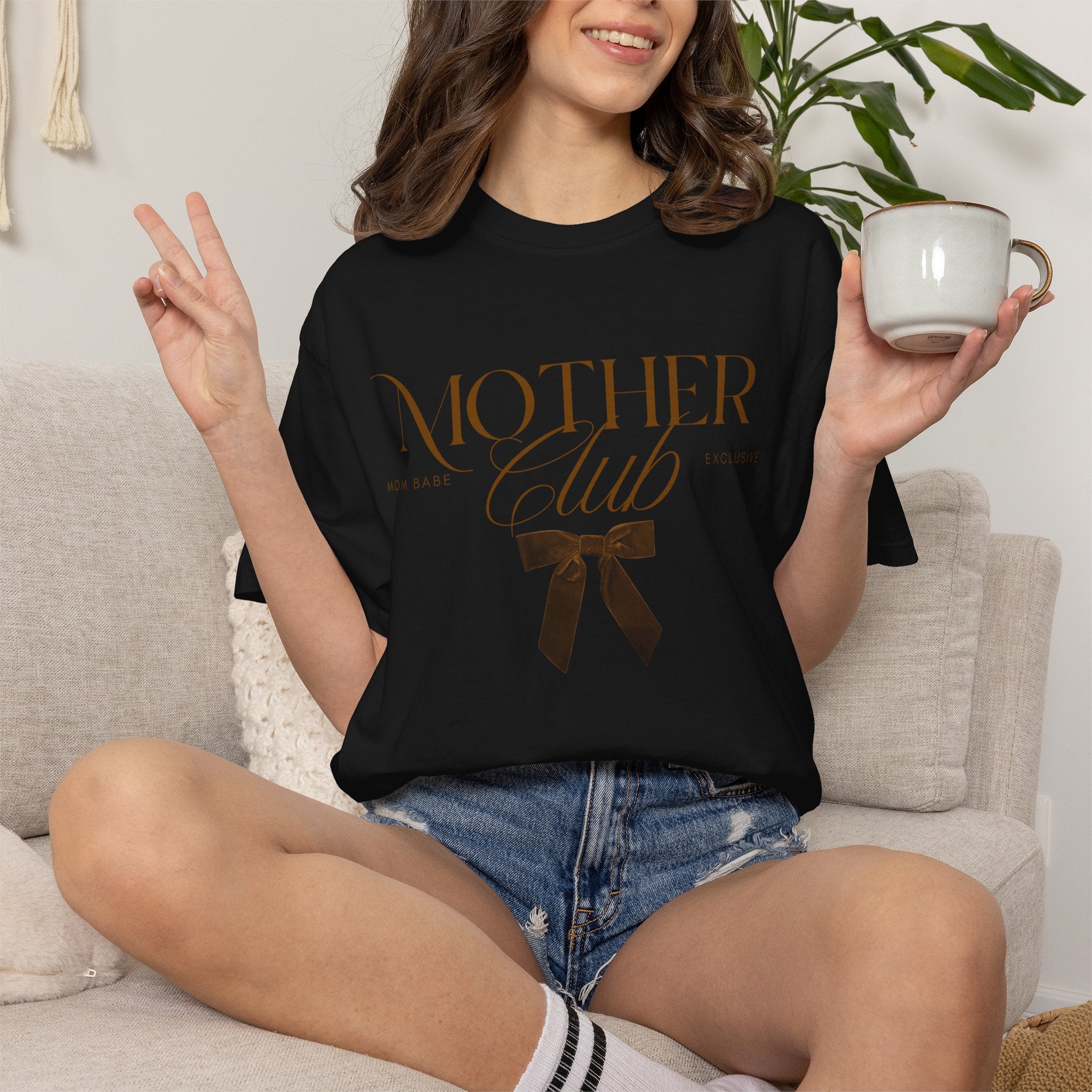 Mother Club Mom Babe Exclusive Tee - Mocha