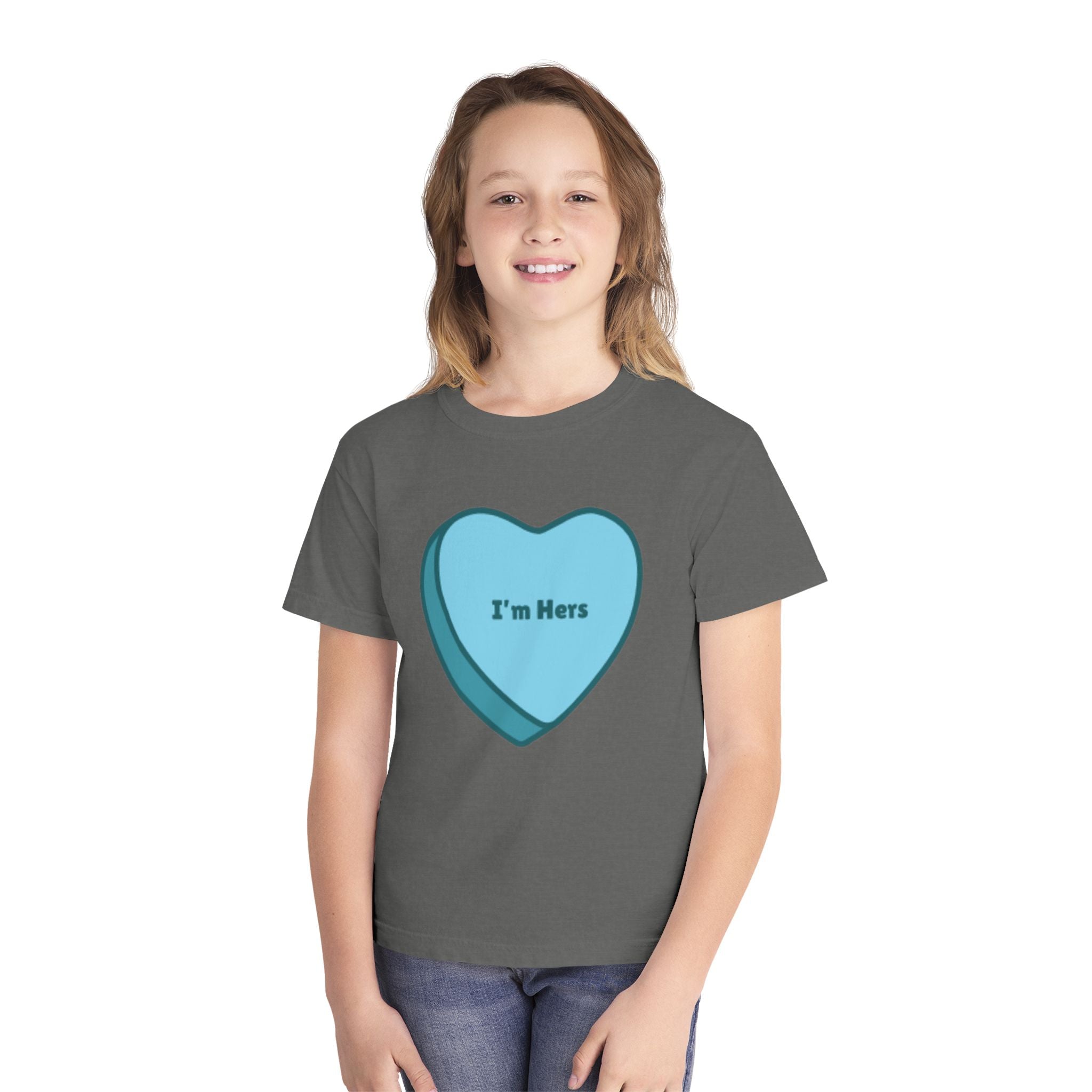 Children's - I'm Hers - Conversation Heart Graphic Tee