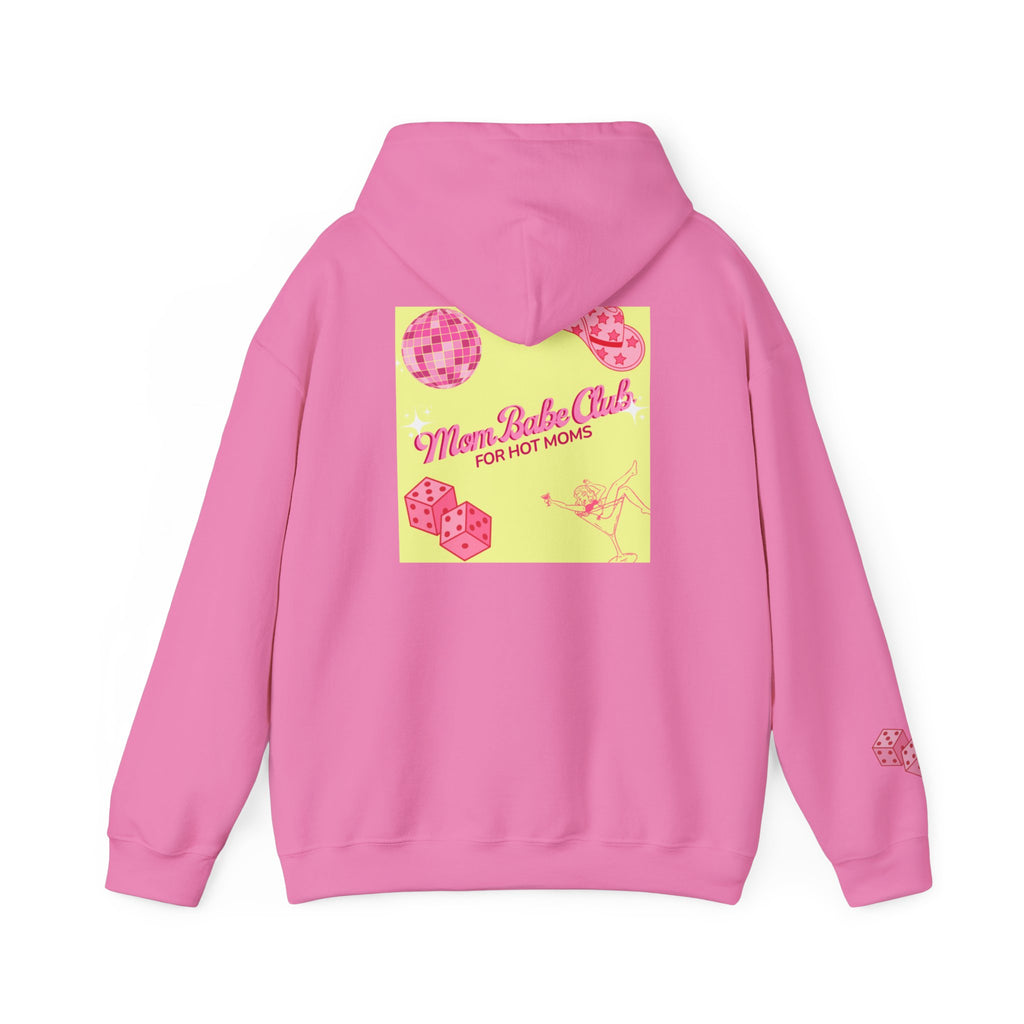 Mom Babe Club - For Hot Moms — Pink Graphic Hoodie
