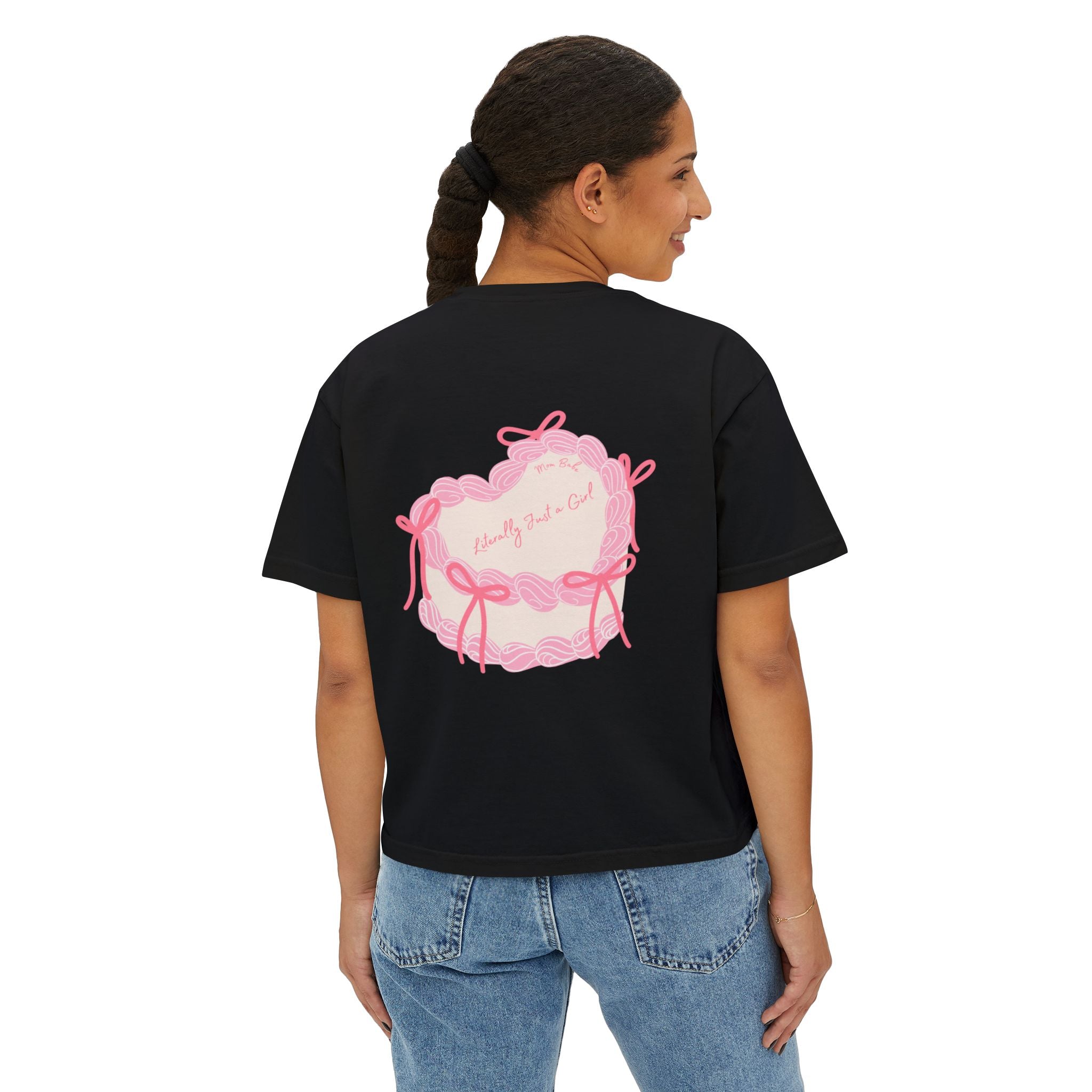 Mom Babe Literally Just a Girl - Cake Graphic Tee