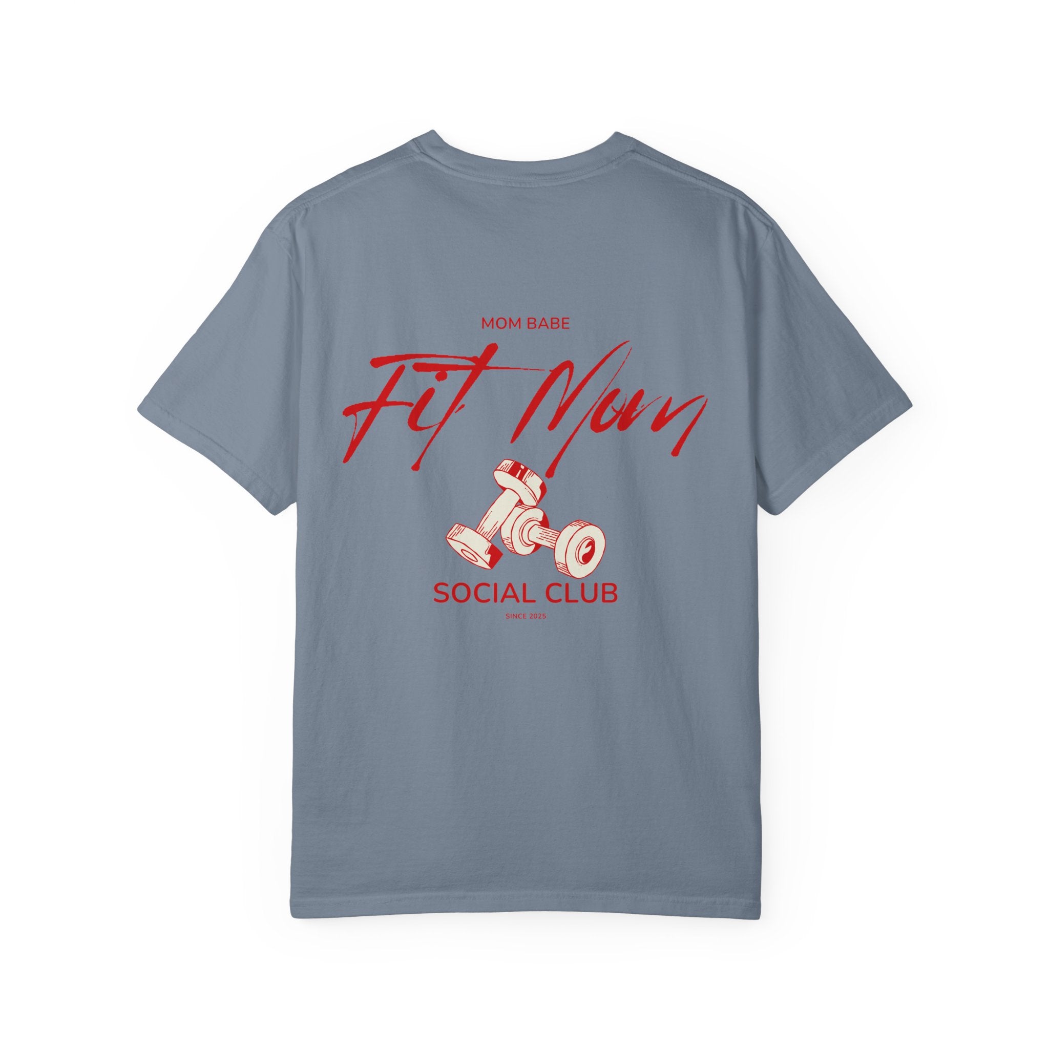Fit Mom Social Club - Mom Babe Tee Red