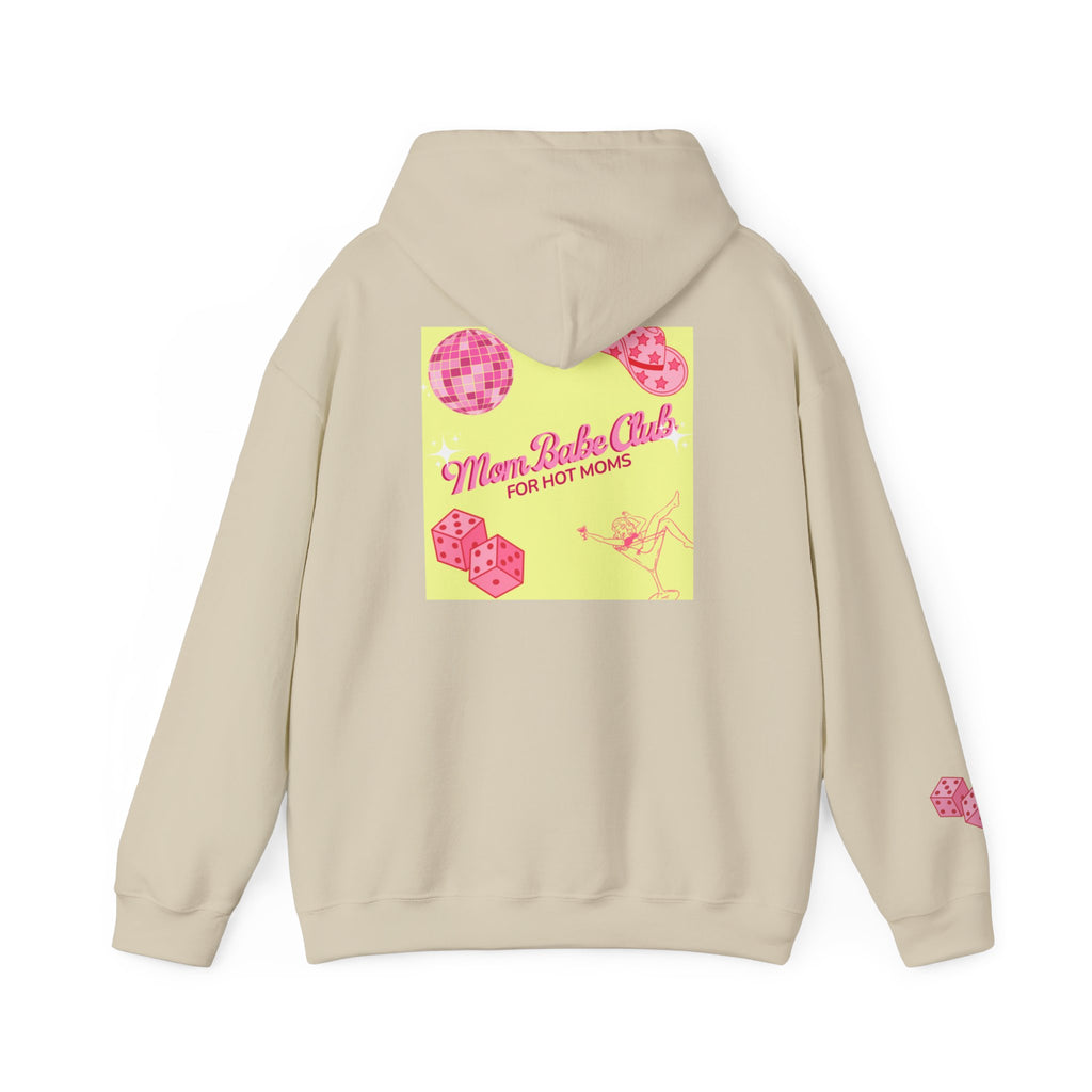 Mom Babe Club - For Hot Moms — Pink Graphic Hoodie