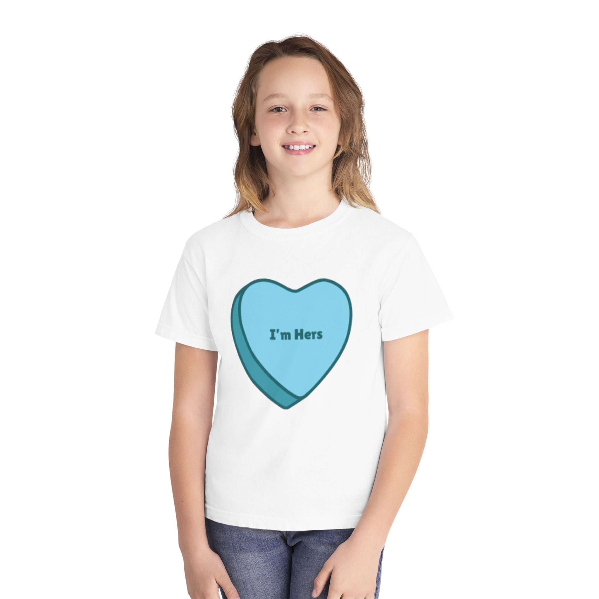 Children's - I'm Hers - Conversation Heart Graphic Tee