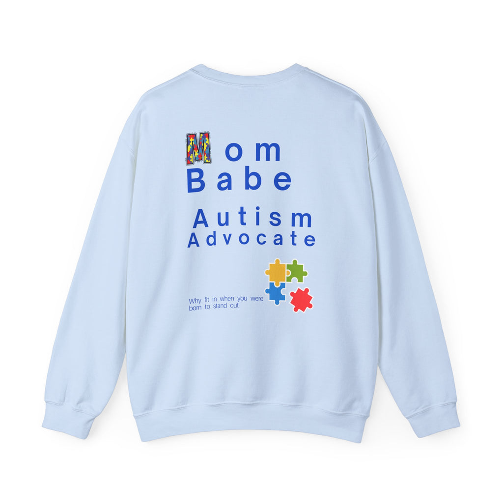 Mom Babe Autism Advocate - Graphic Sweatshirt