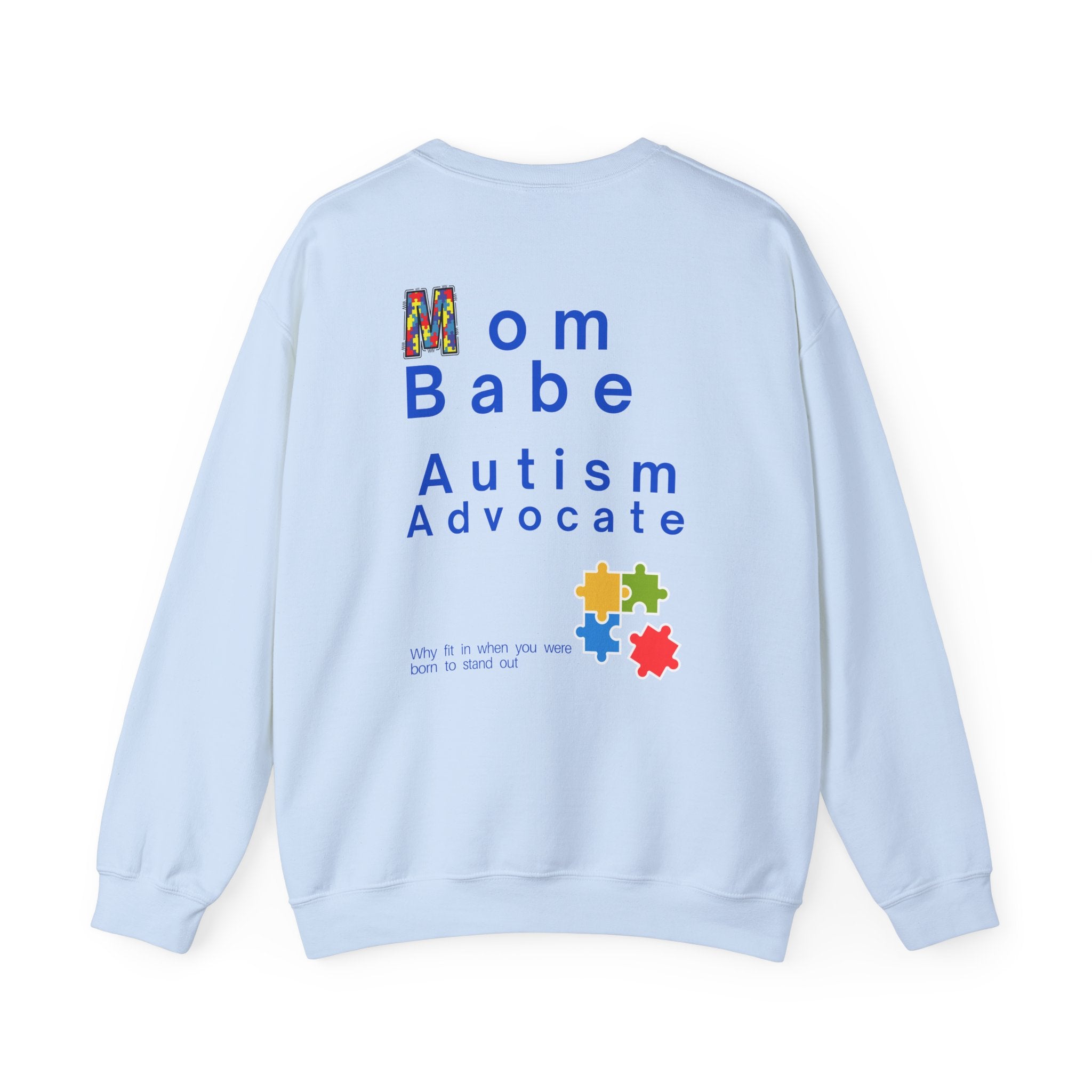 Mom Babe Autism Advocate - Graphic Sweatshirt
