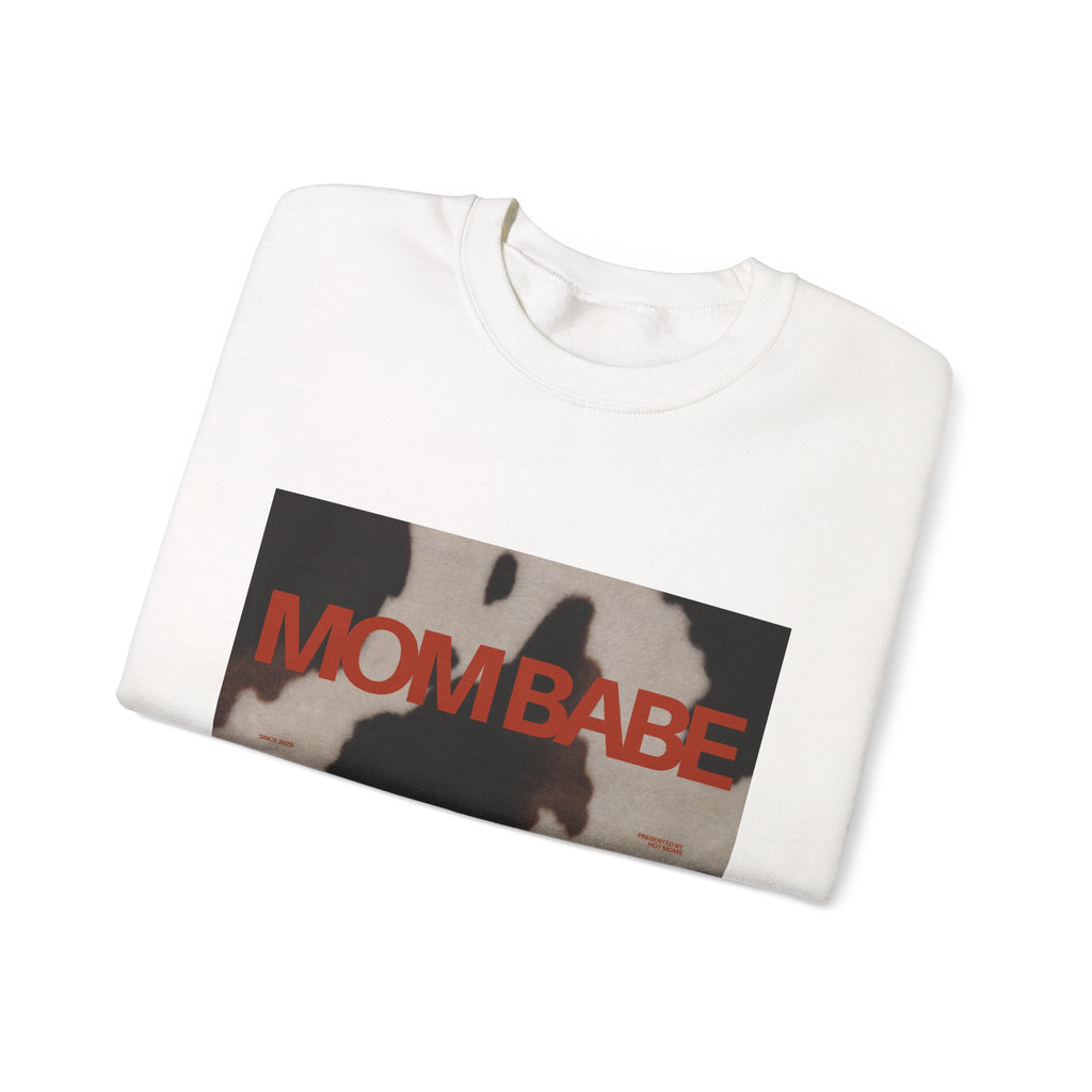 Mom Babe — Cowhide Graphic Sweatshirt