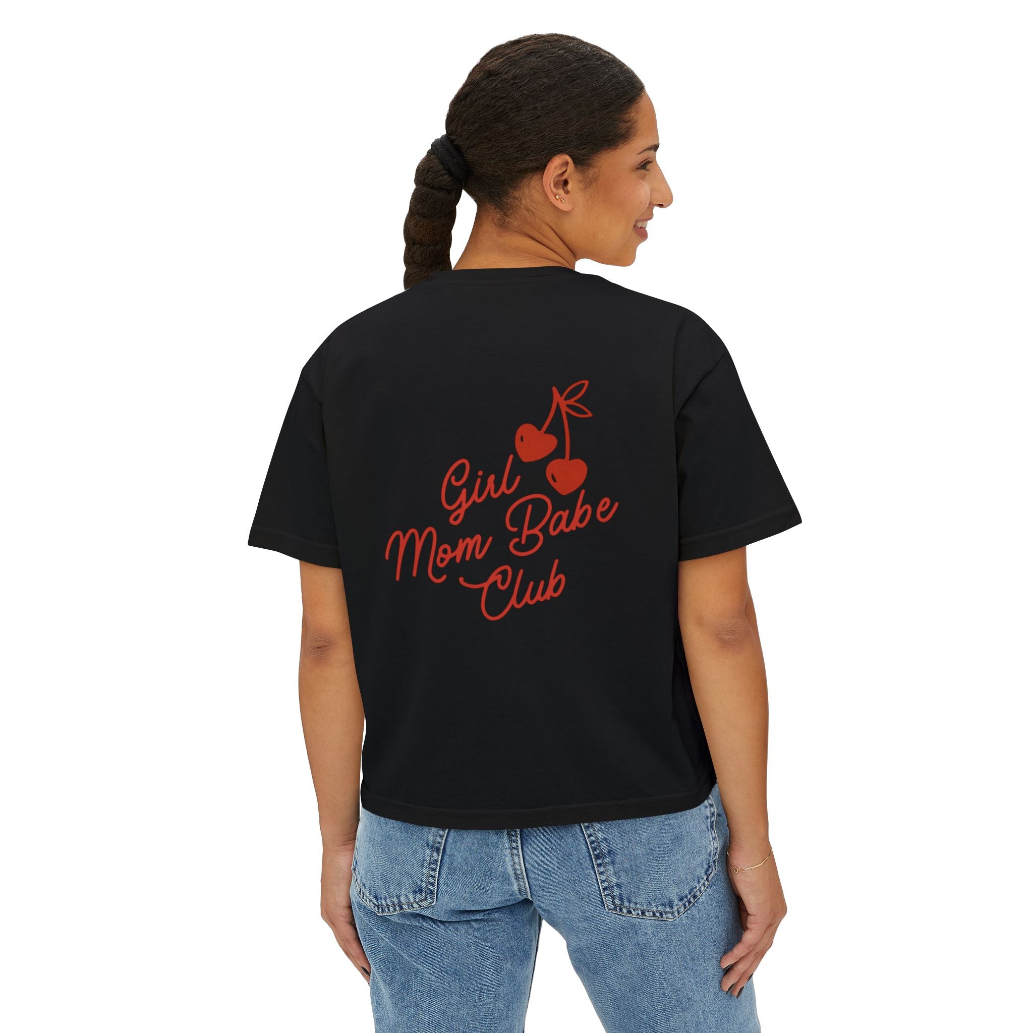 Girl Mom Babe Club - Cherry Graphic Tee