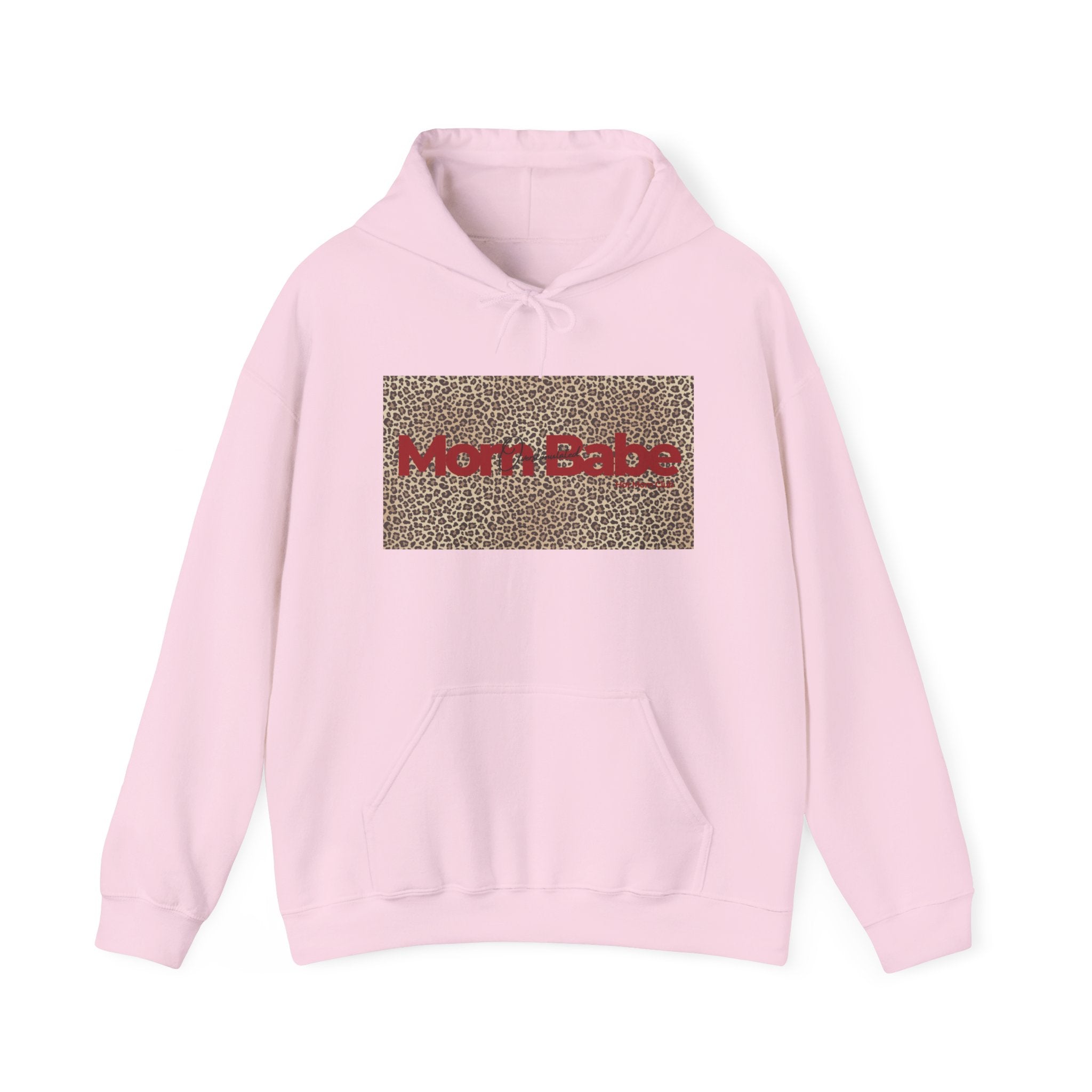 Overstimulated Mom Babe — Leopard Graphic Hoodie