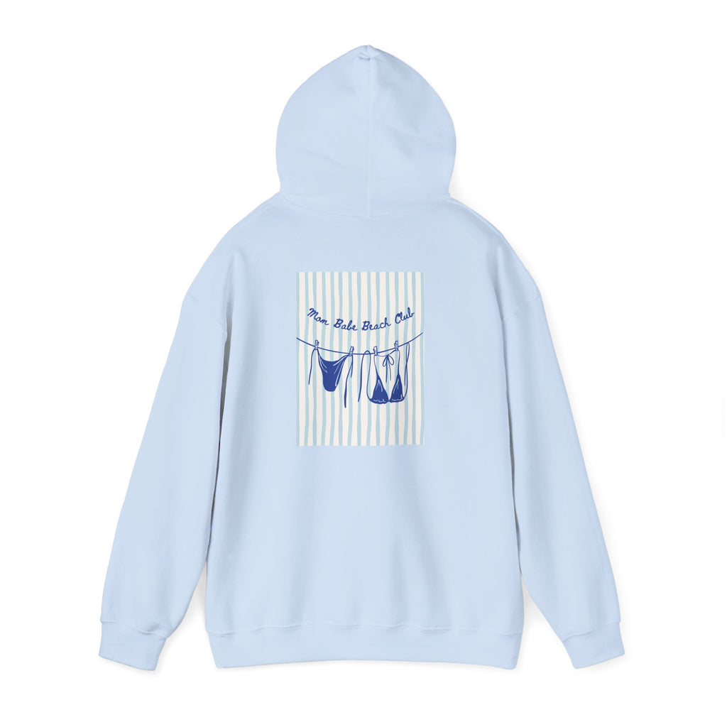 Mom Babe Beach Club - Bikini Graphic Hoodie