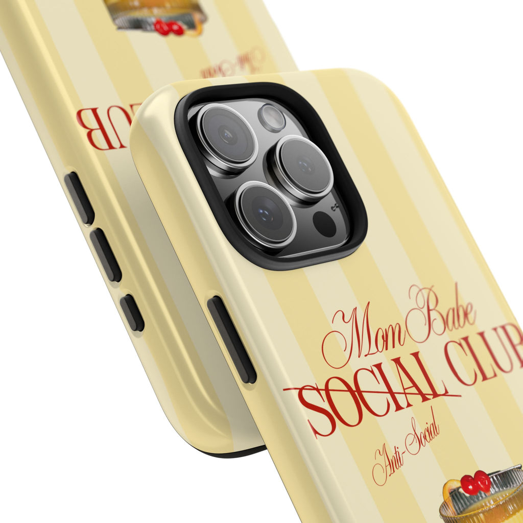 Mom Babe Anti-Social Club Tough Phone Case