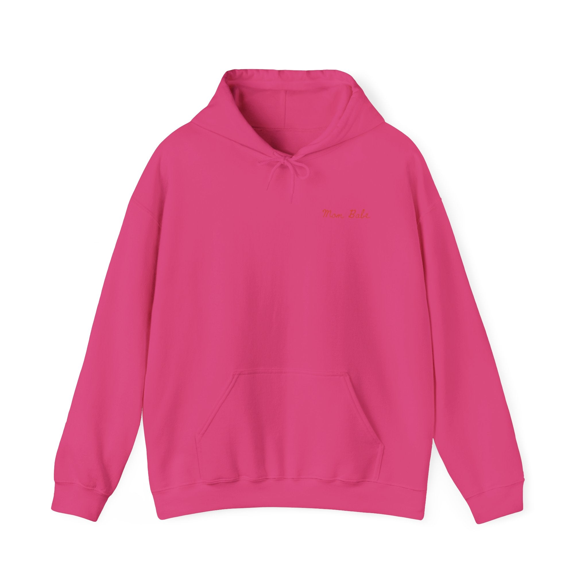 Mom Babe Cool Moms Club - Ruffled Heart Graphic Hoodie