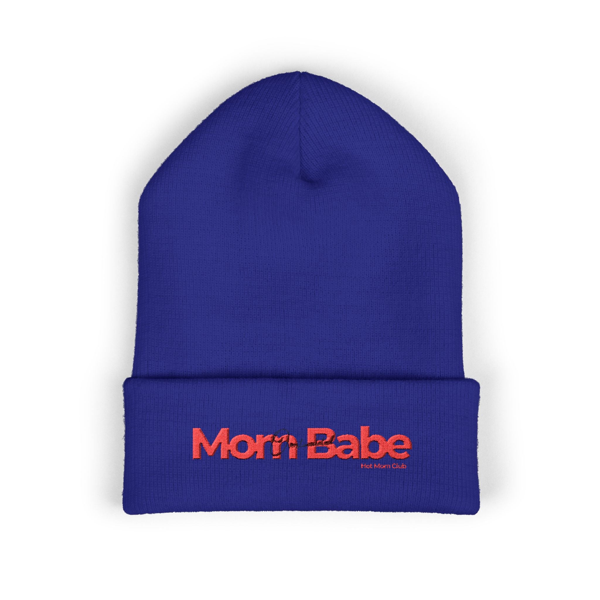 Overstimulated Mom Babes Beanie - Red and Black Embroidery