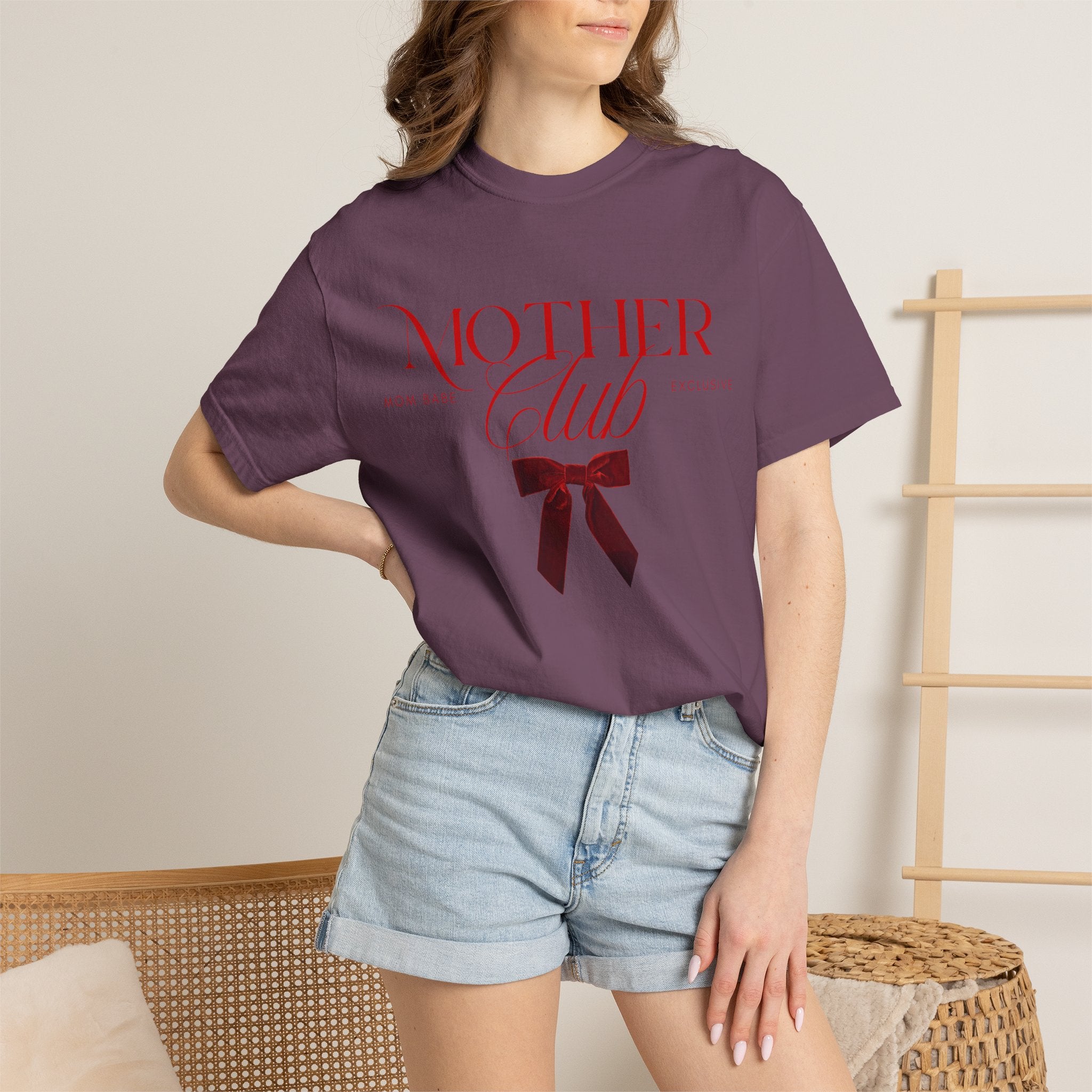 Mother Club Mom Babe Exclusive Tee - Ruby