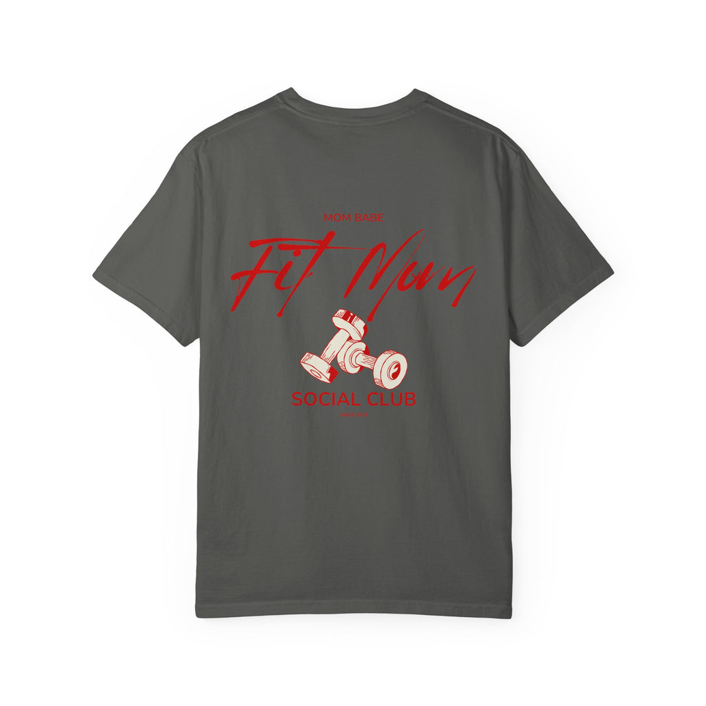 Fit Mom Social Club - Mom Babe Tee Red