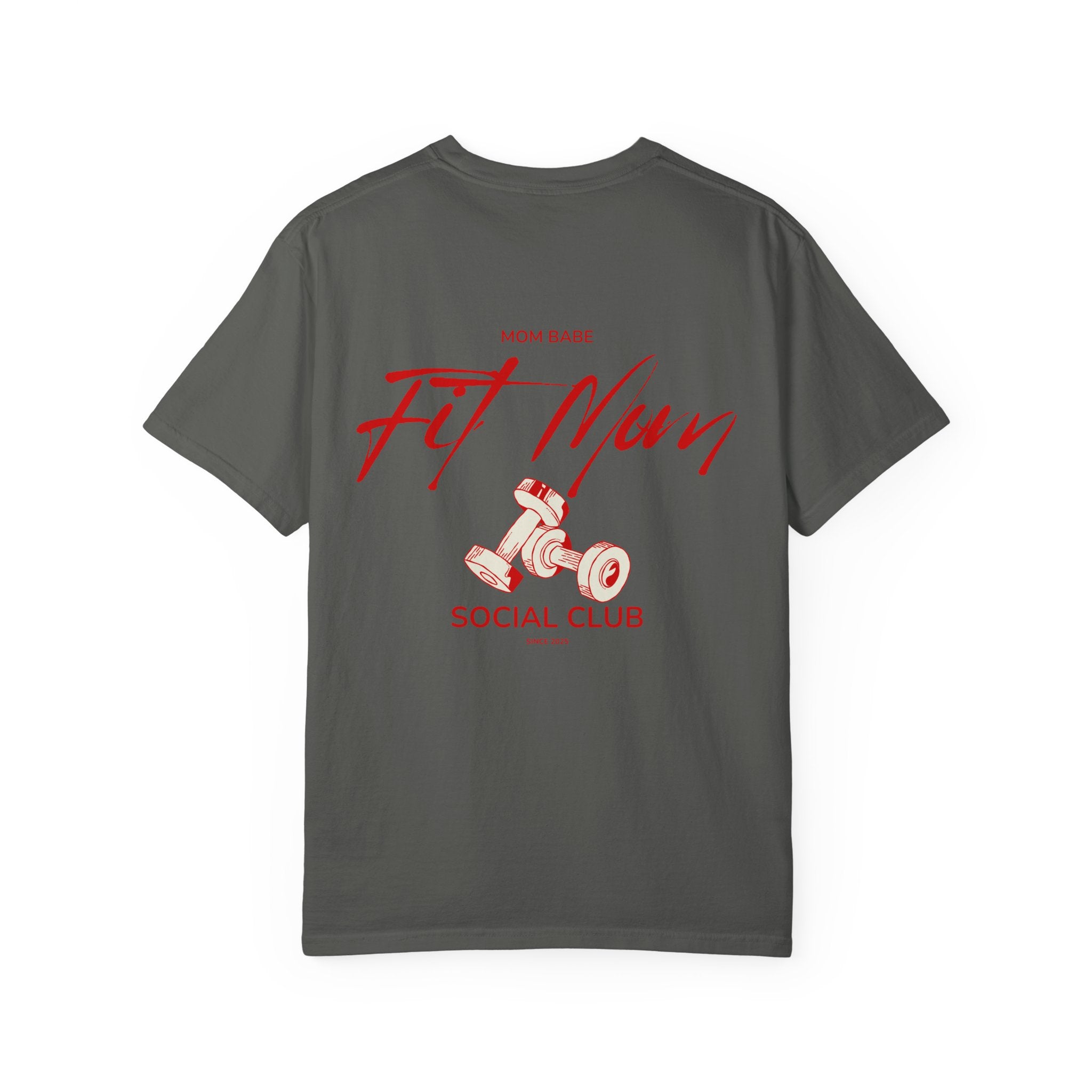 Fit Mom Social Club - Mom Babe Tee Red