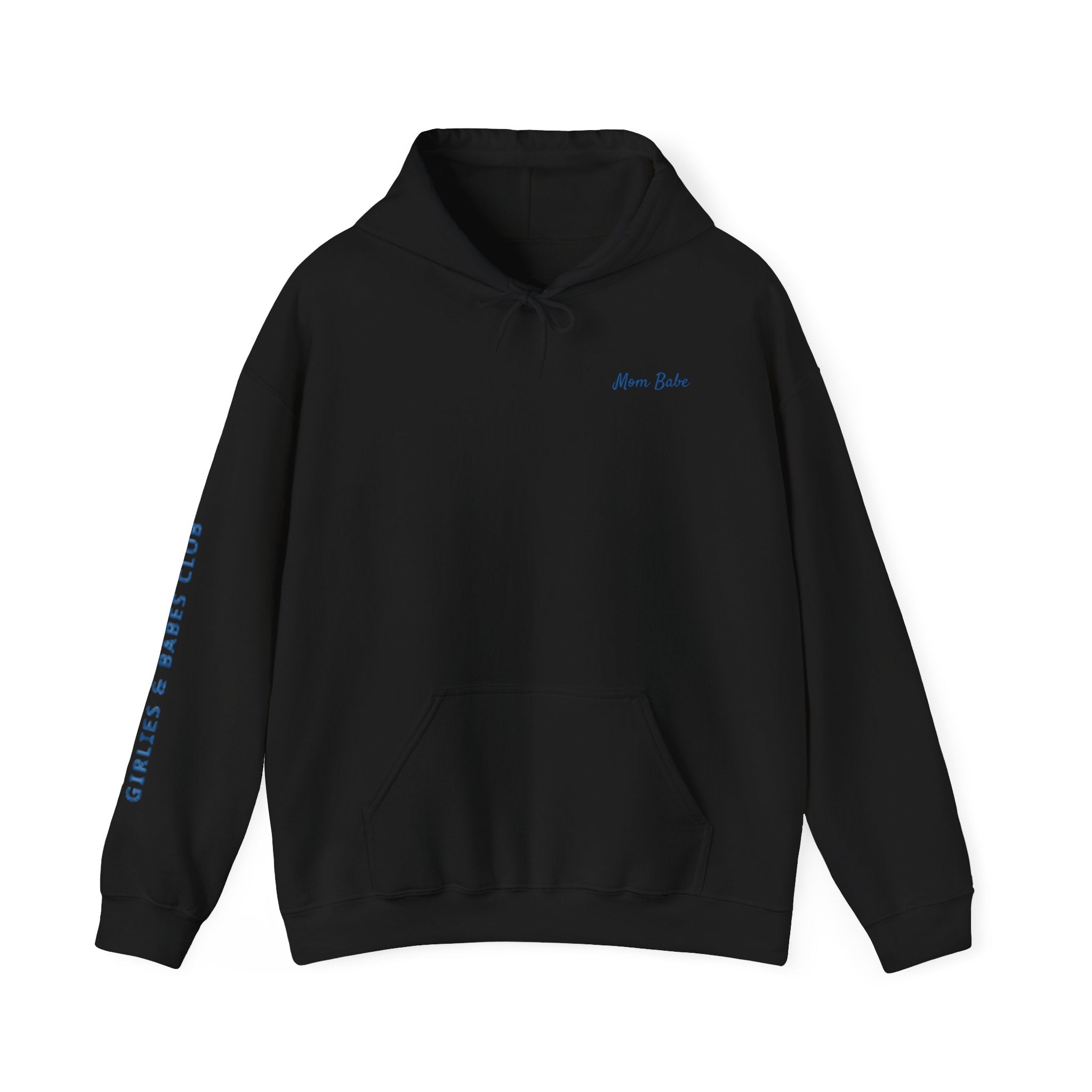 Mom Babe Girl Mom Club - Striped Graphic Hoodie