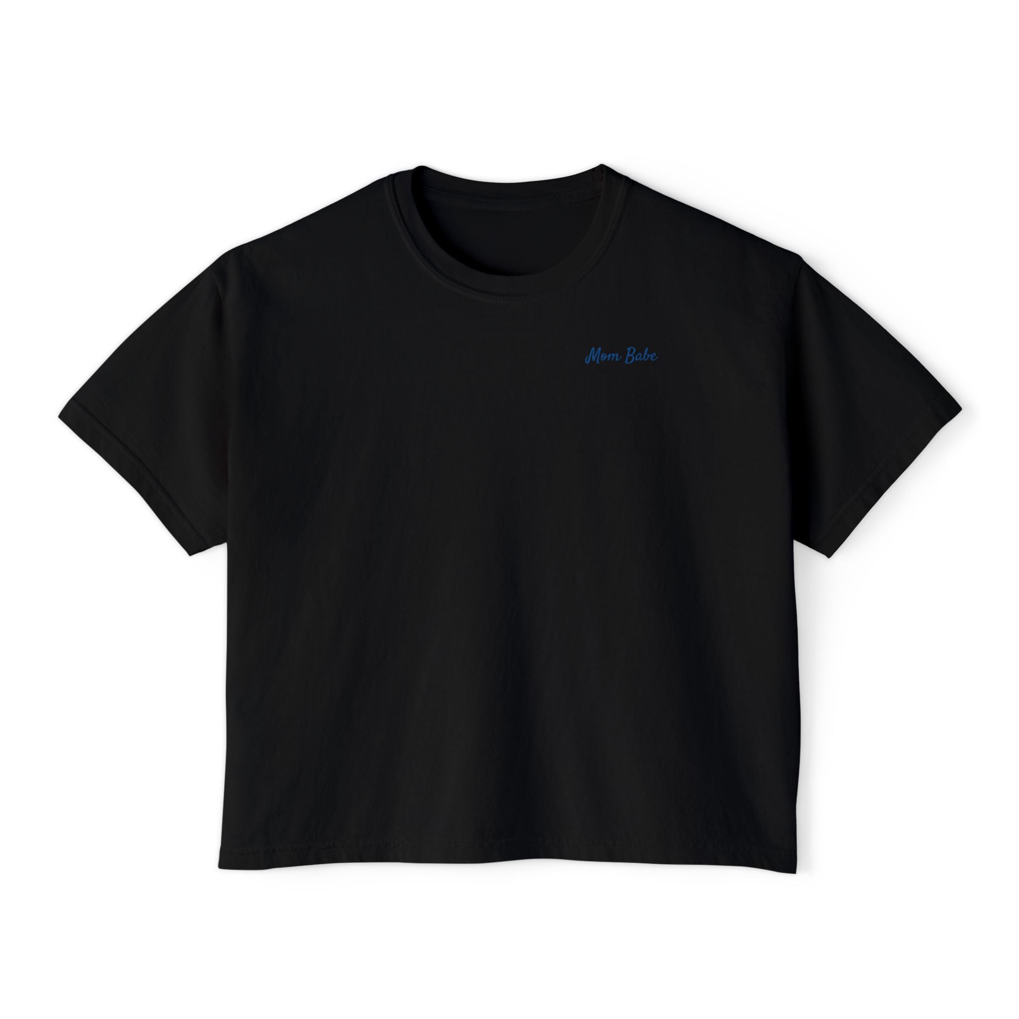 Mom Babe Boy Mom Club - Striped Graphic Tee
