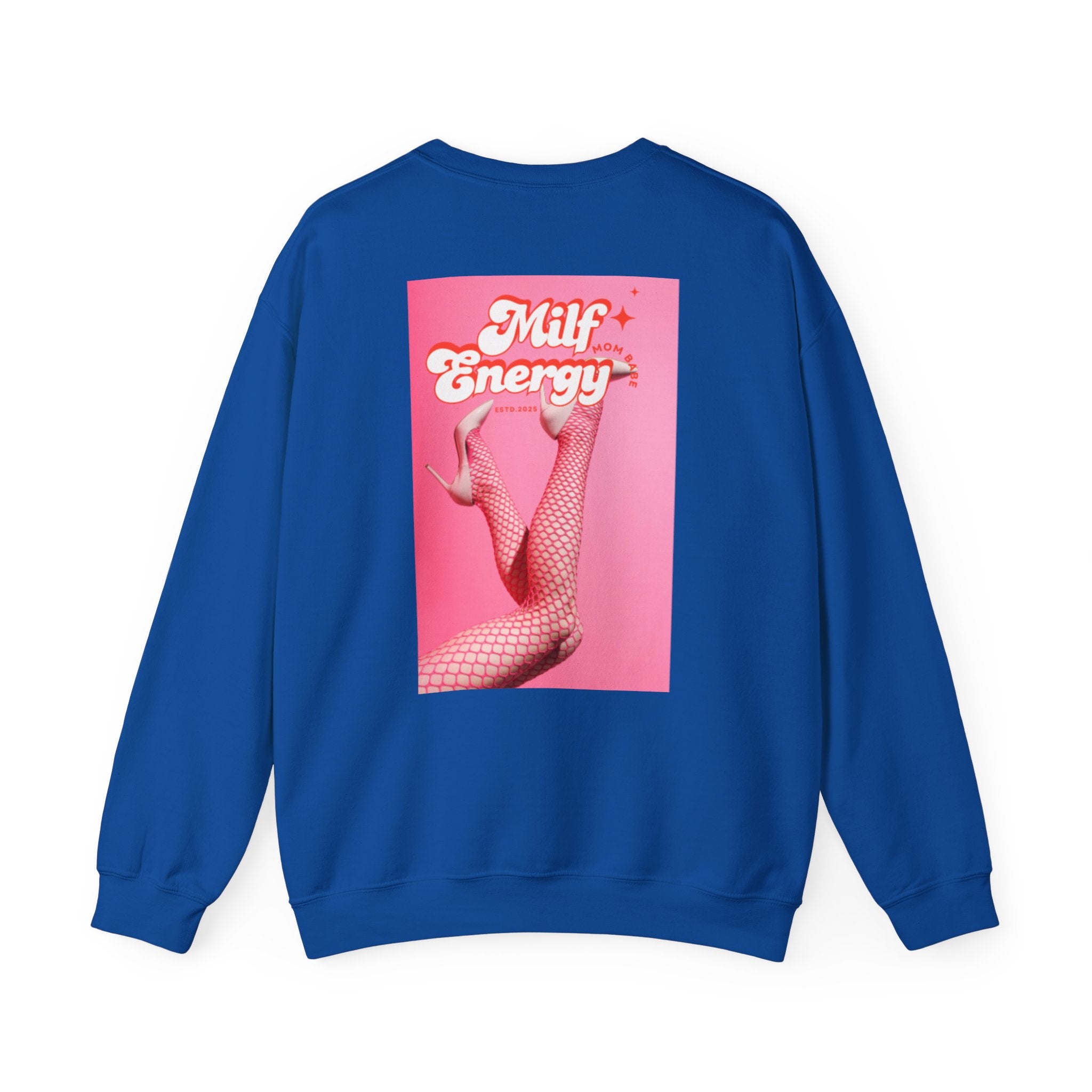 MILF Energy Mom Babe — Fishnet Graphic Sweatshirt