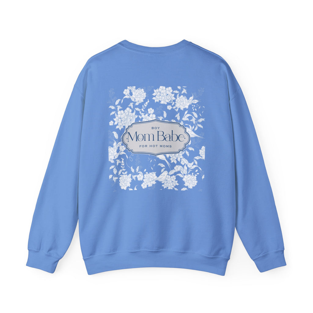Boy Mom Babe - Floral Graphic Sweatshirt